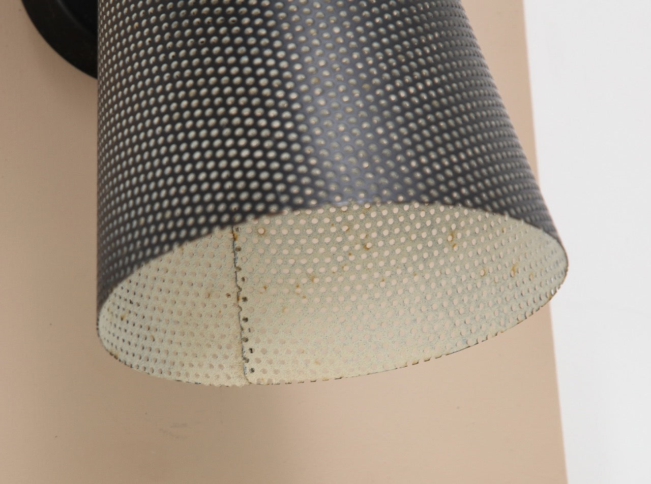 Pair of Black Model 5615 Rigitulle Sconces by J. Biny for Lita - France 1950s