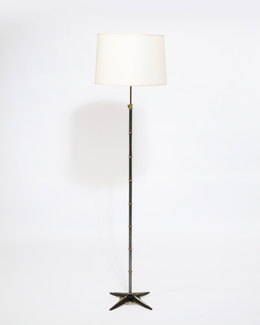 Adjustable Height Floor Lamp by Jacques Adnet, France, 1950's