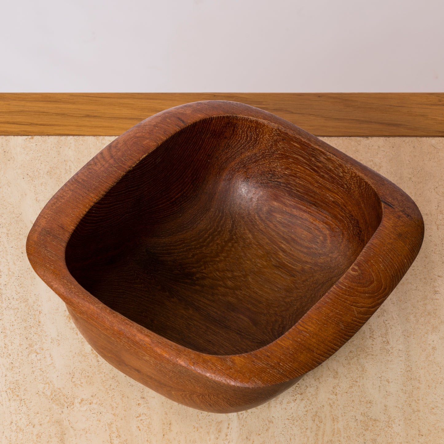 Minimalist Teak Bowl or "Vide Poches" - Scandinavia 1970's
