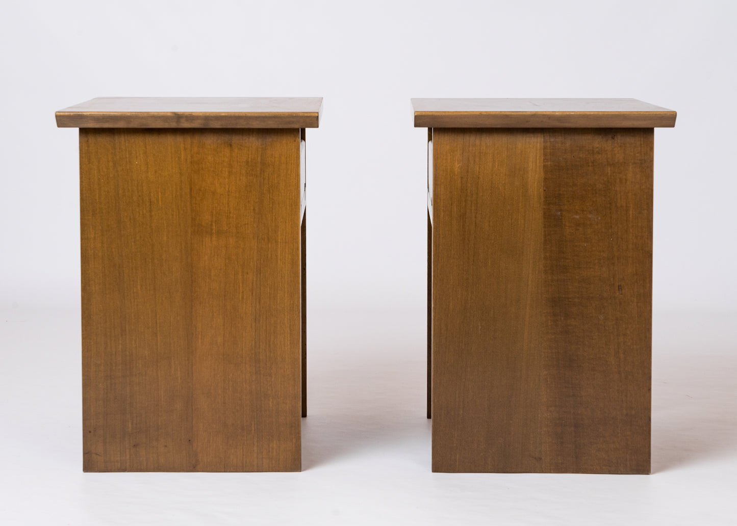 Minimalist Wenge Veneer Side Tables or Nightstands by C. Liaigre - 1980's