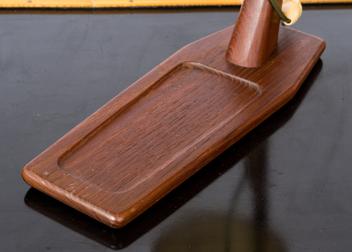 Teak and Rotaflex Desk Lamp Attributed to Rispal, France - 1960s