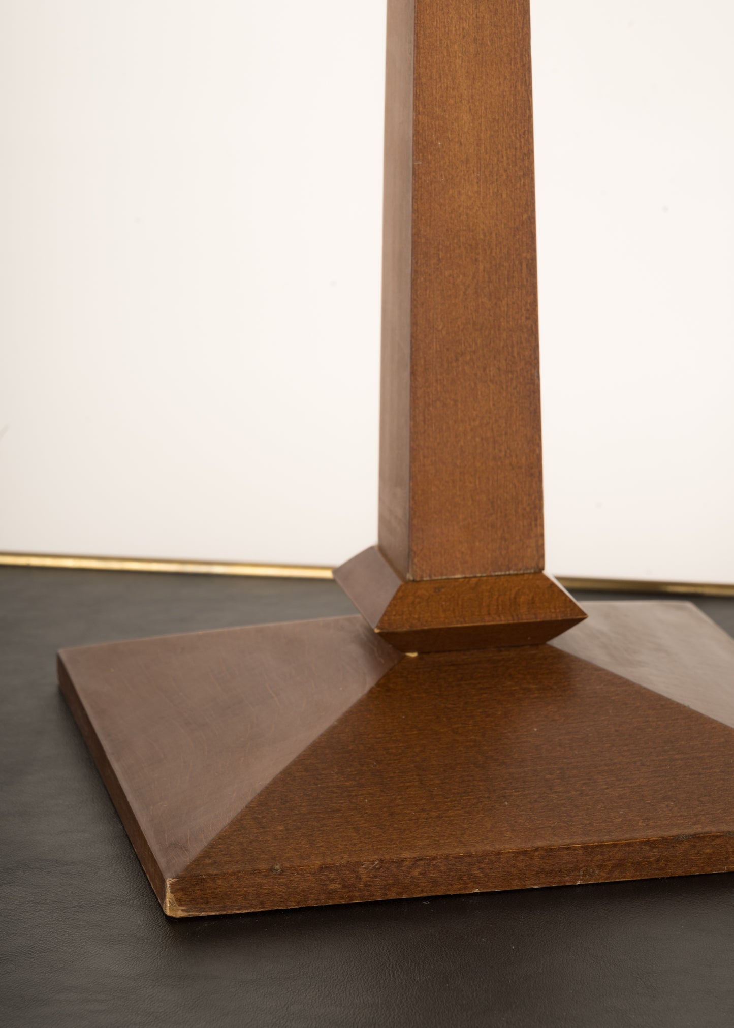 Pair of Minimalist Wood Table Lamps - France 1970's