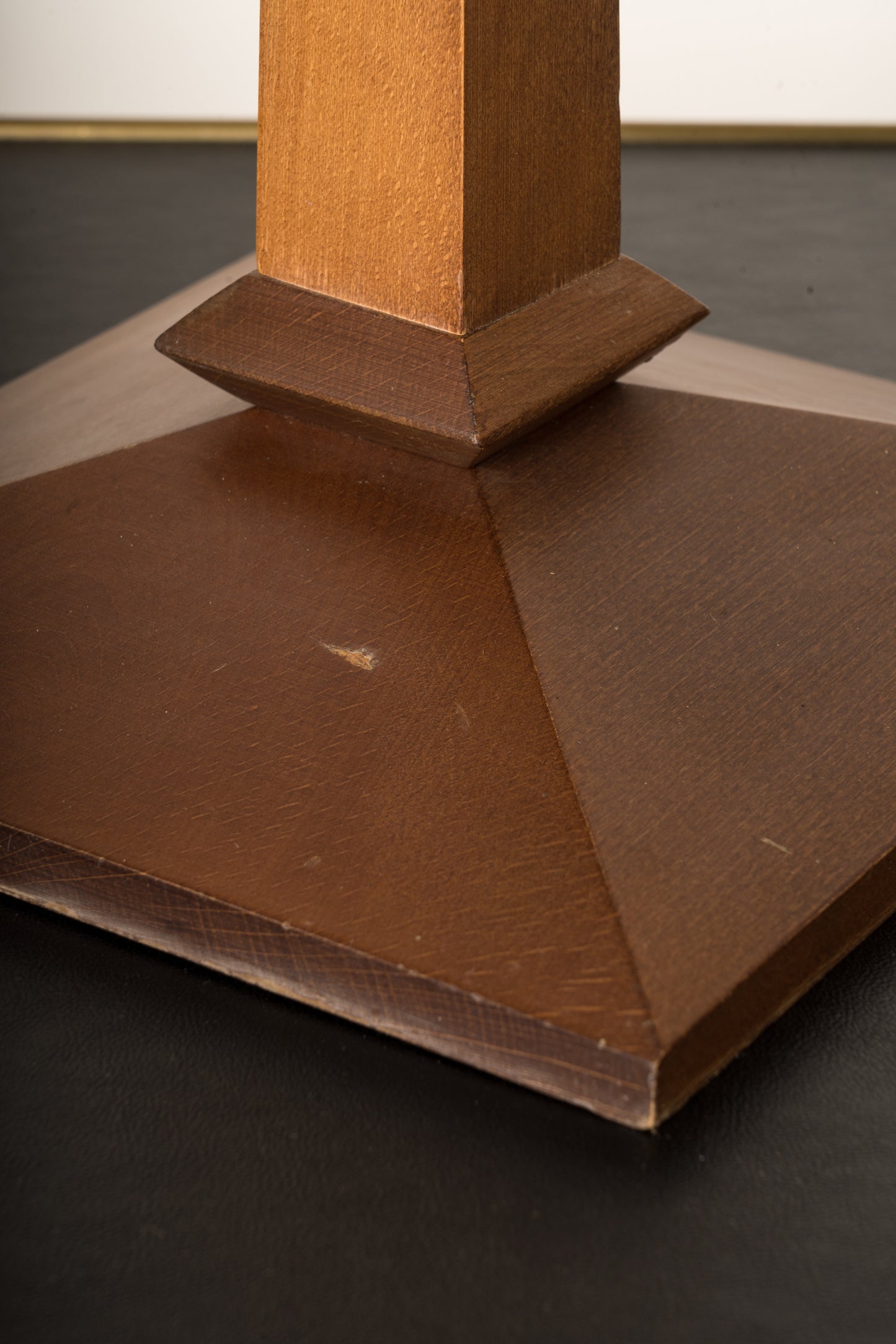 Pair of Minimalist Wood Table Lamps - France 1970's