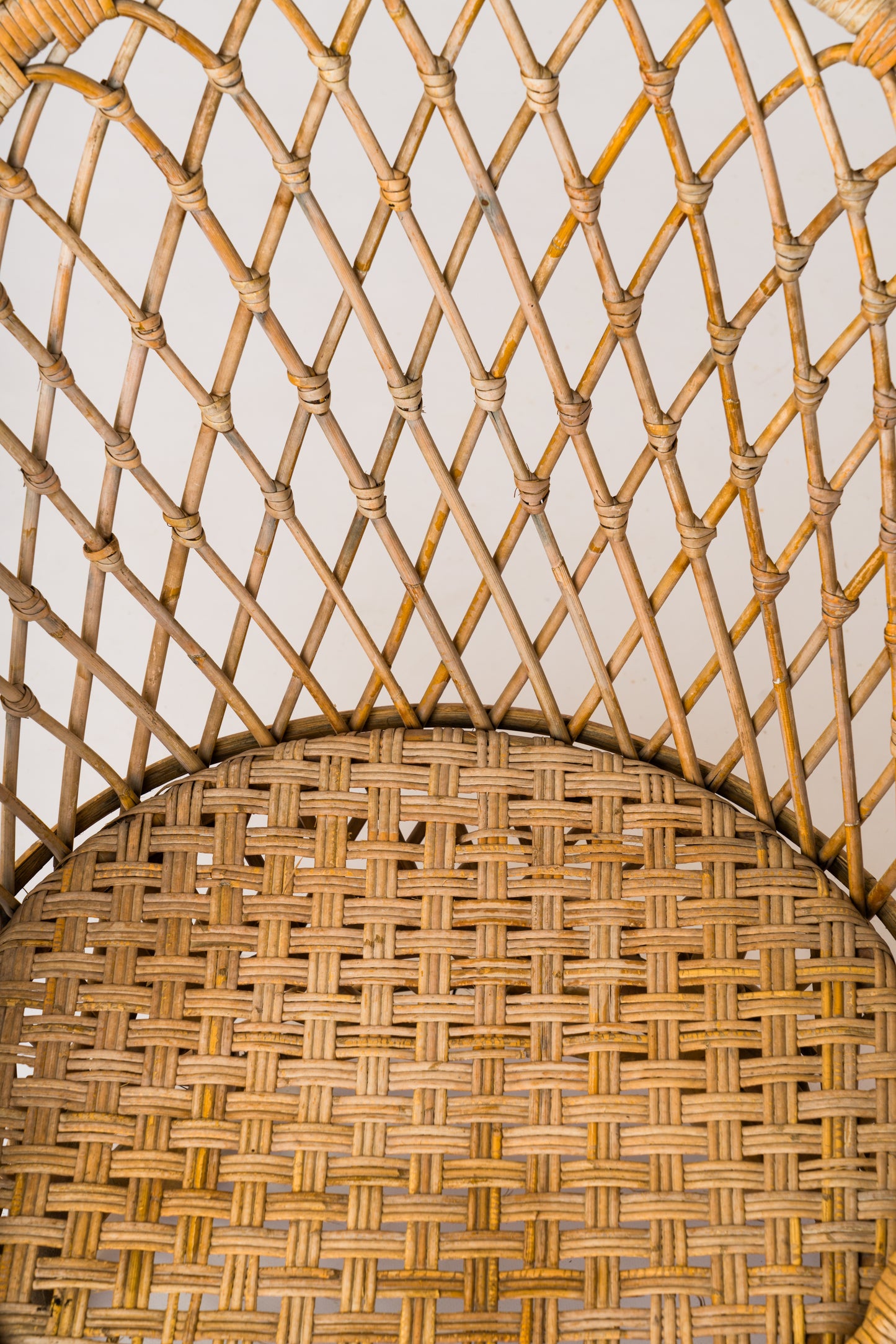 Woven Rattan "Corbeille" Bergère - France 1960s