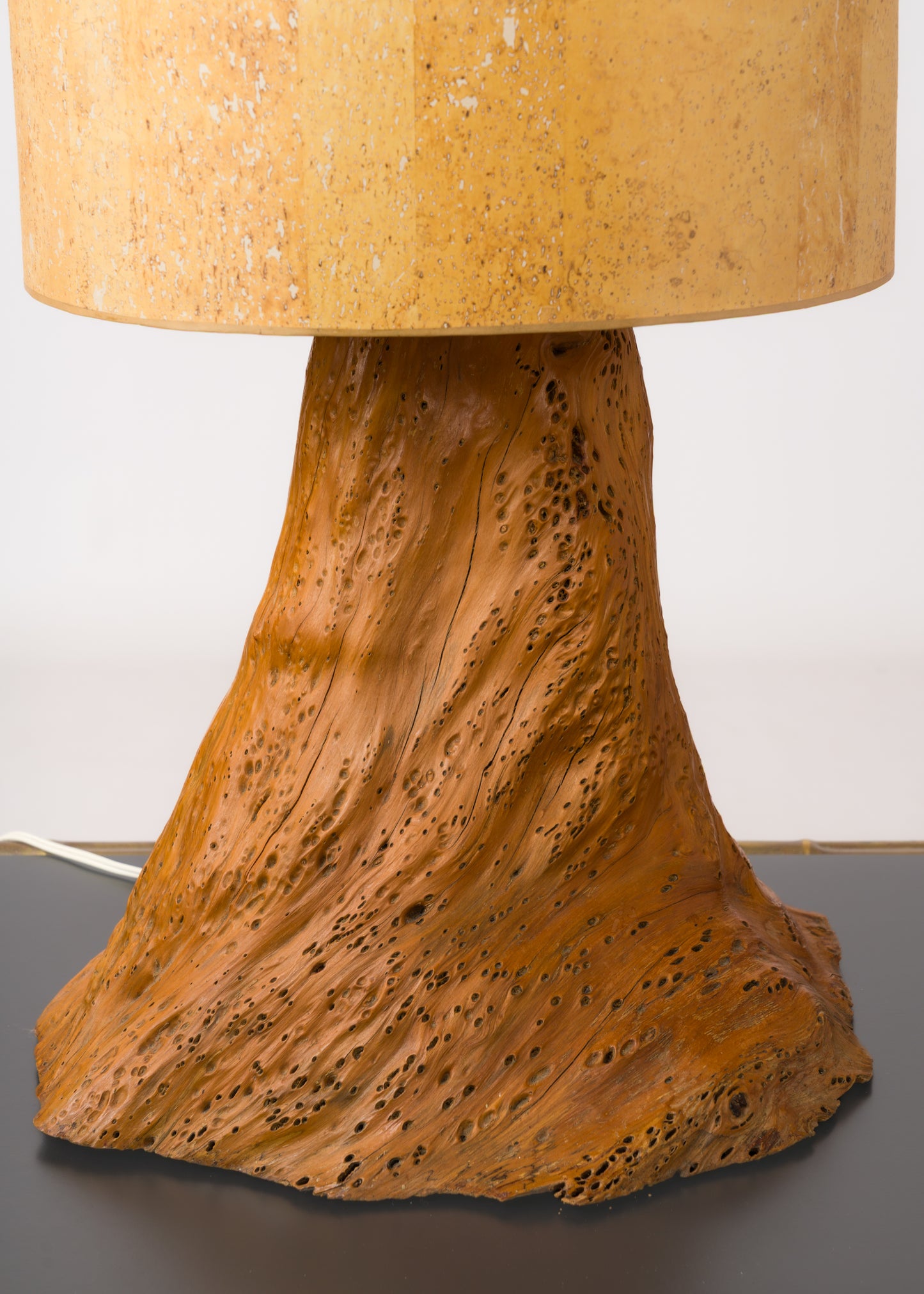 Brutalist Tree Trunk Lamp - France 1970s