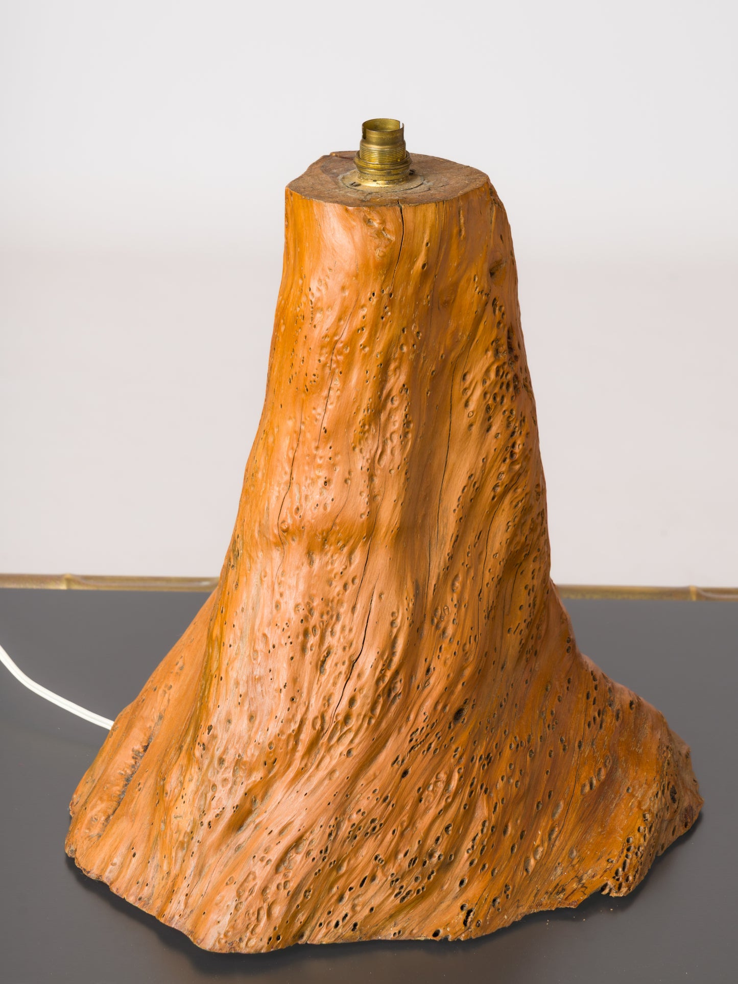 Brutalist Tree Trunk Lamp - France 1970s