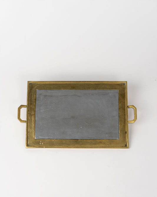 Bronze and Mixed Metals Serving Tray by David Marshall, Spain, Late 1970s