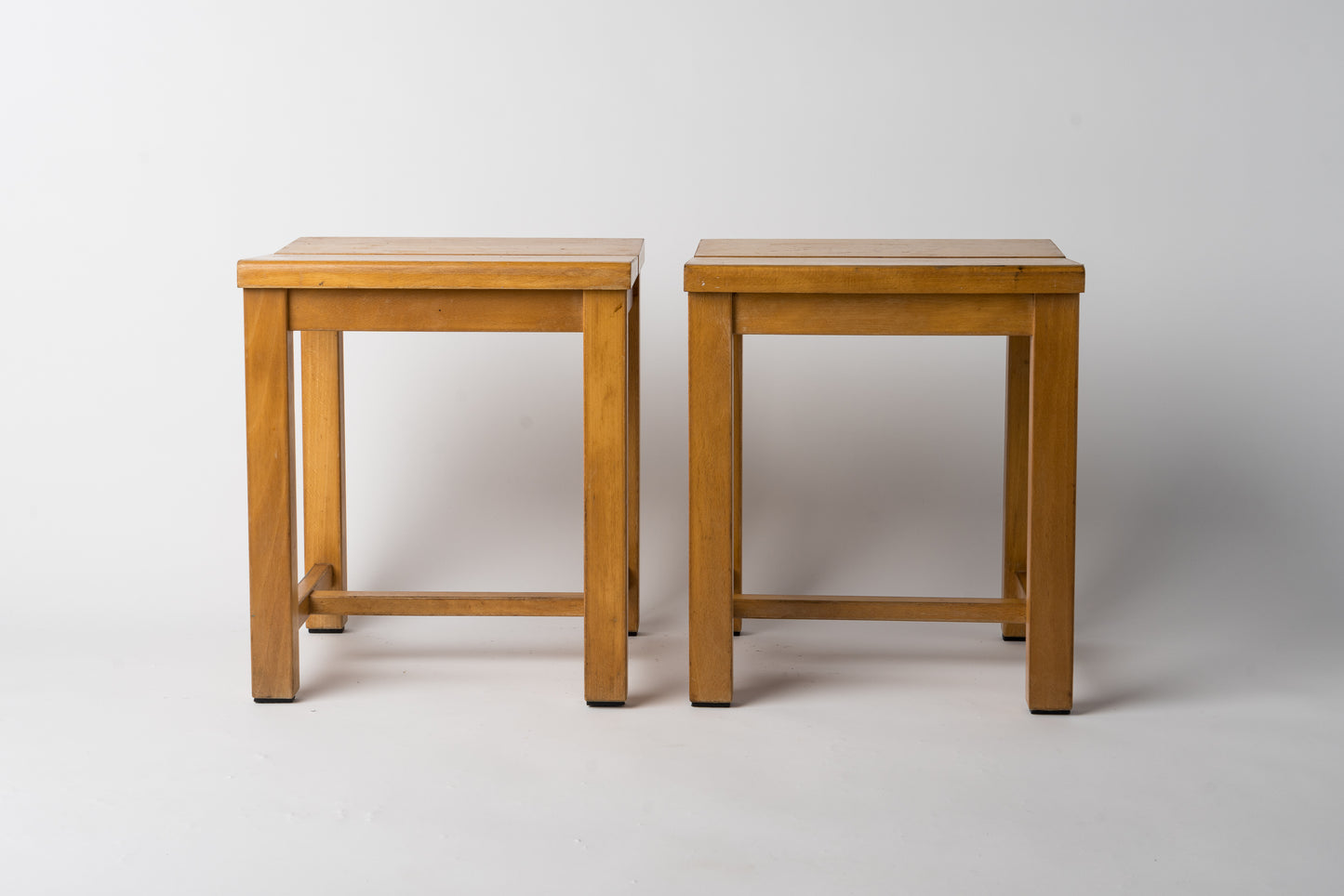 Pair of Modernist Stools for the "Tetras" Residence in Savoie, France, 1960s