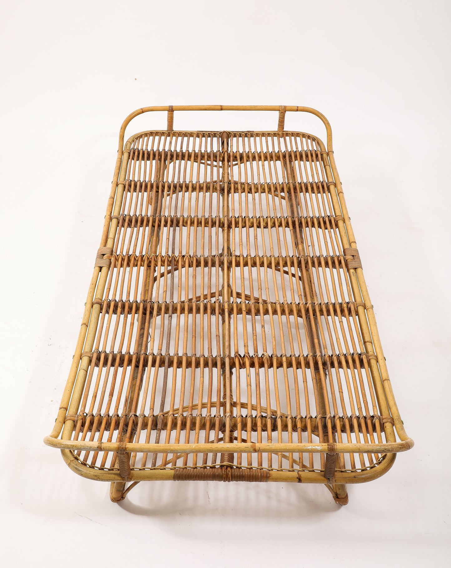 Rattan Daybed in the style of Louis Sognot - France 1960's