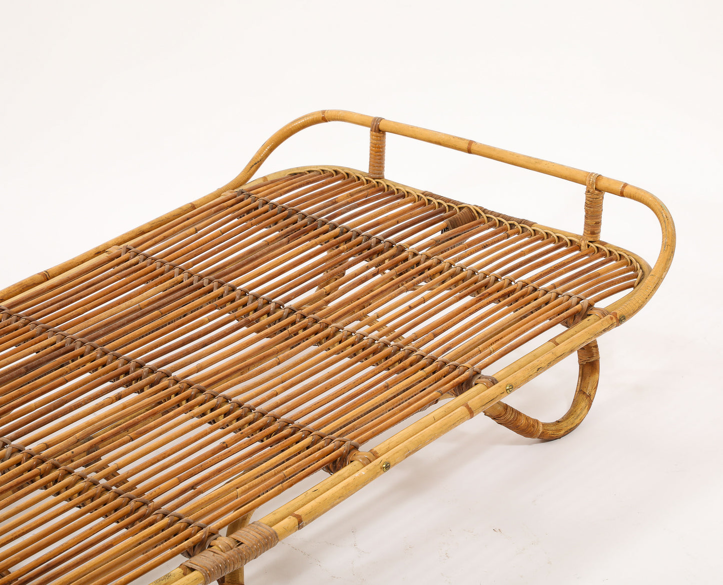 Rattan Daybed in the style of Louis Sognot - France 1960's