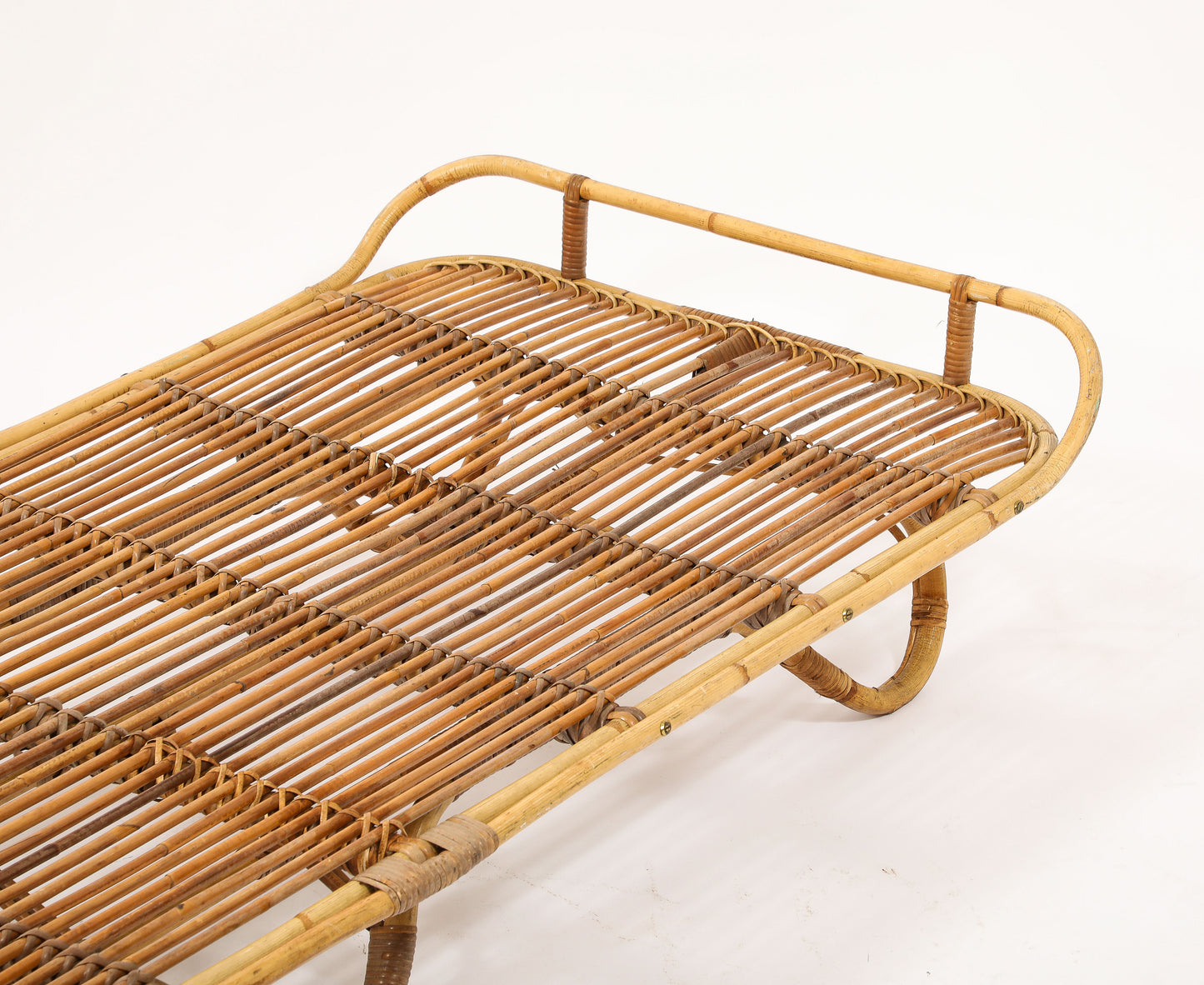 Rattan Daybed in the style of Louis Sognot - France 1960's