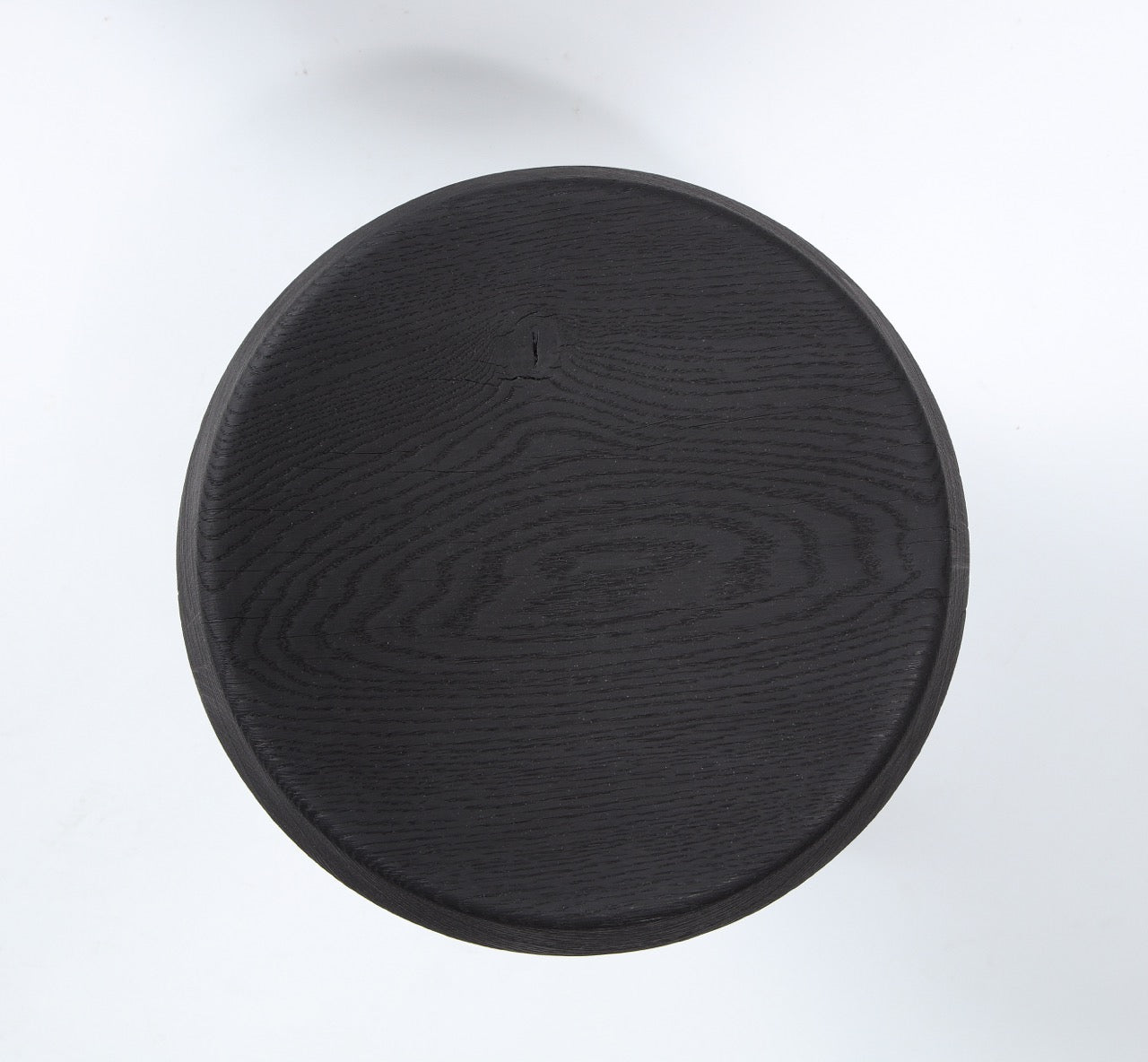 Deep Charcoal Burnt Oak Tripod Stool by Douglas Mont for Facto Atelier Paris