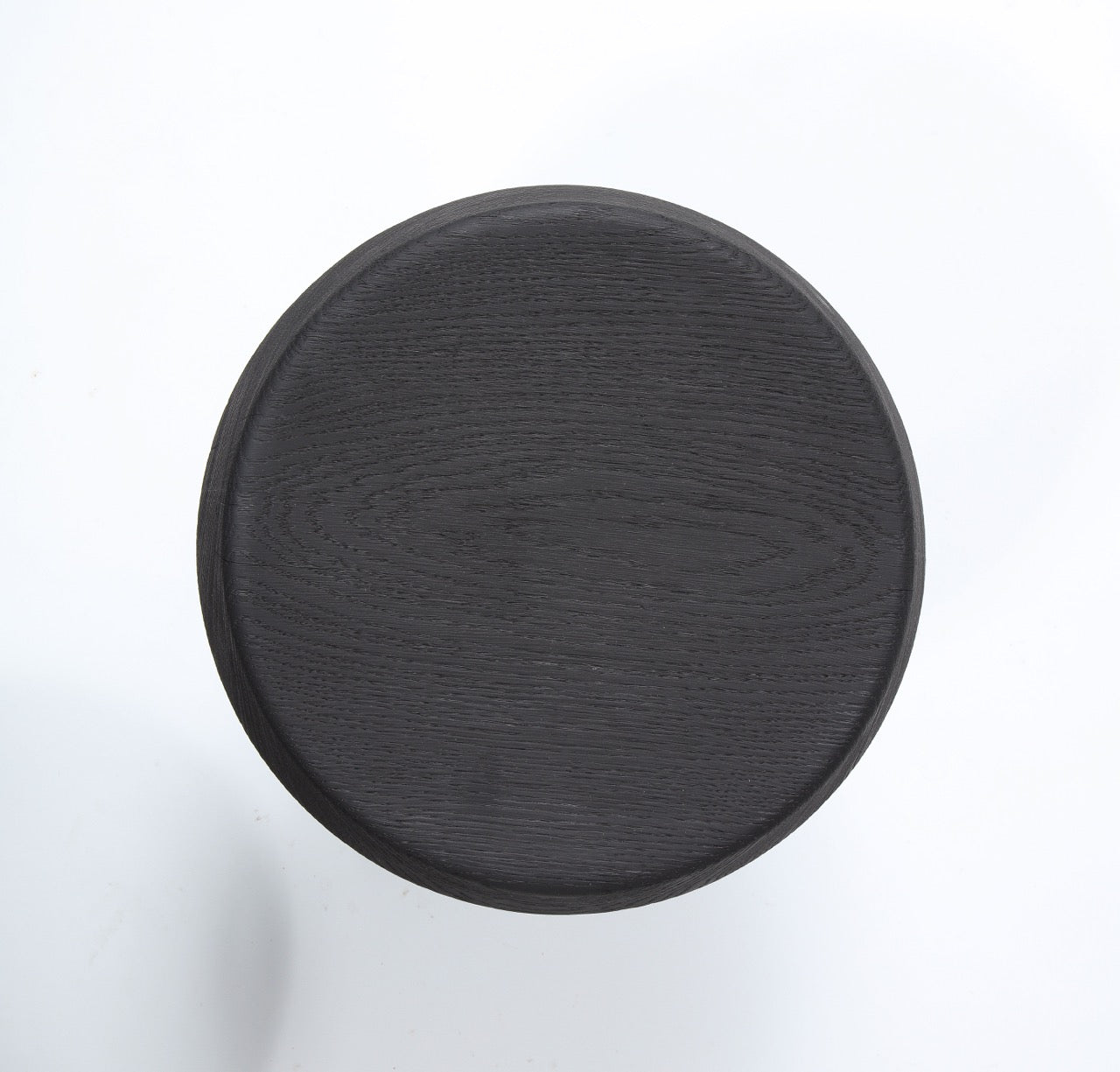 Deep Charcoal Burnt Oak Tripod Stool by Douglas Mont for Facto Atelier Paris