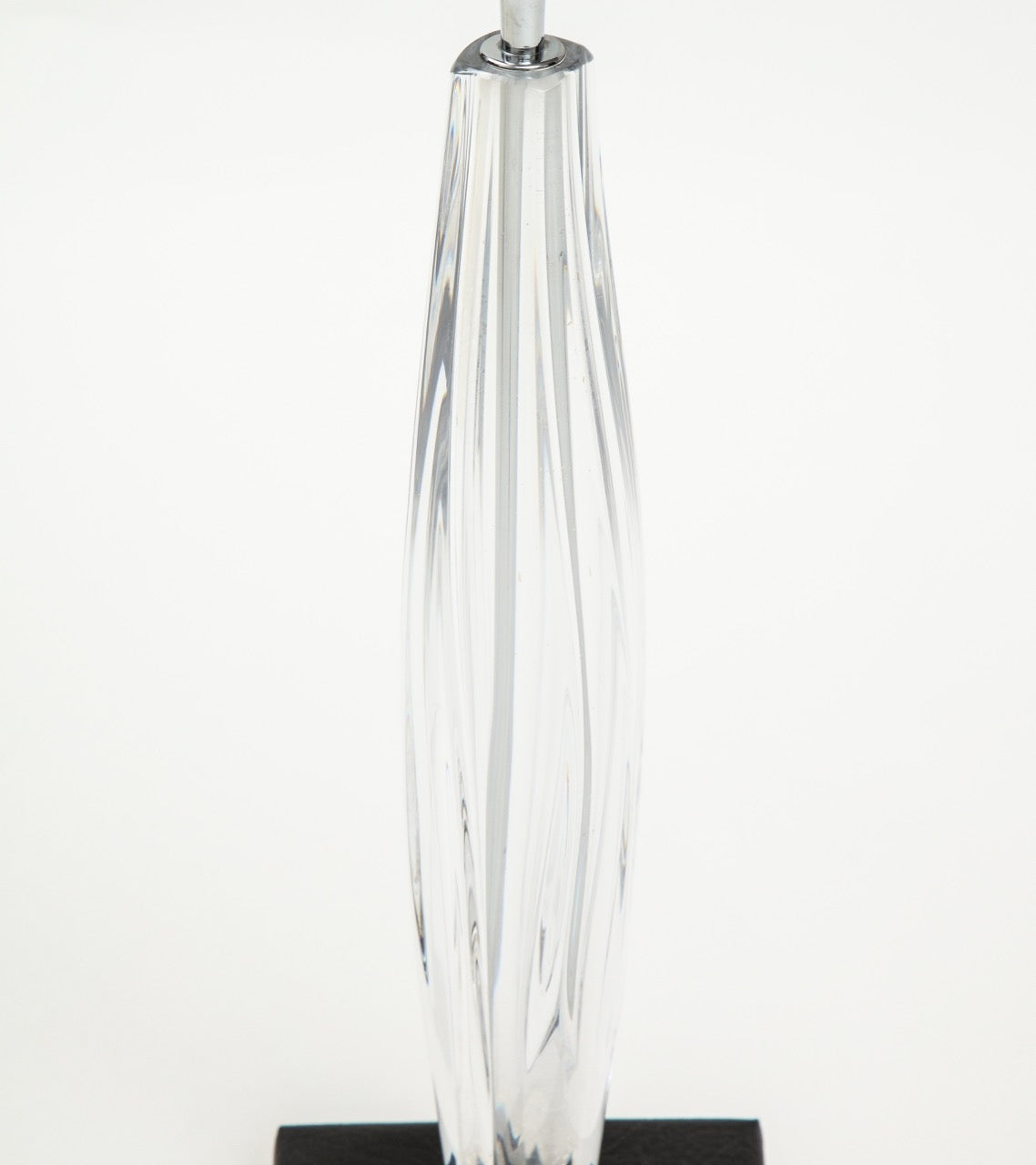 Minimalist Crystal Table Lamp by Daum Nancy, France, 1960's