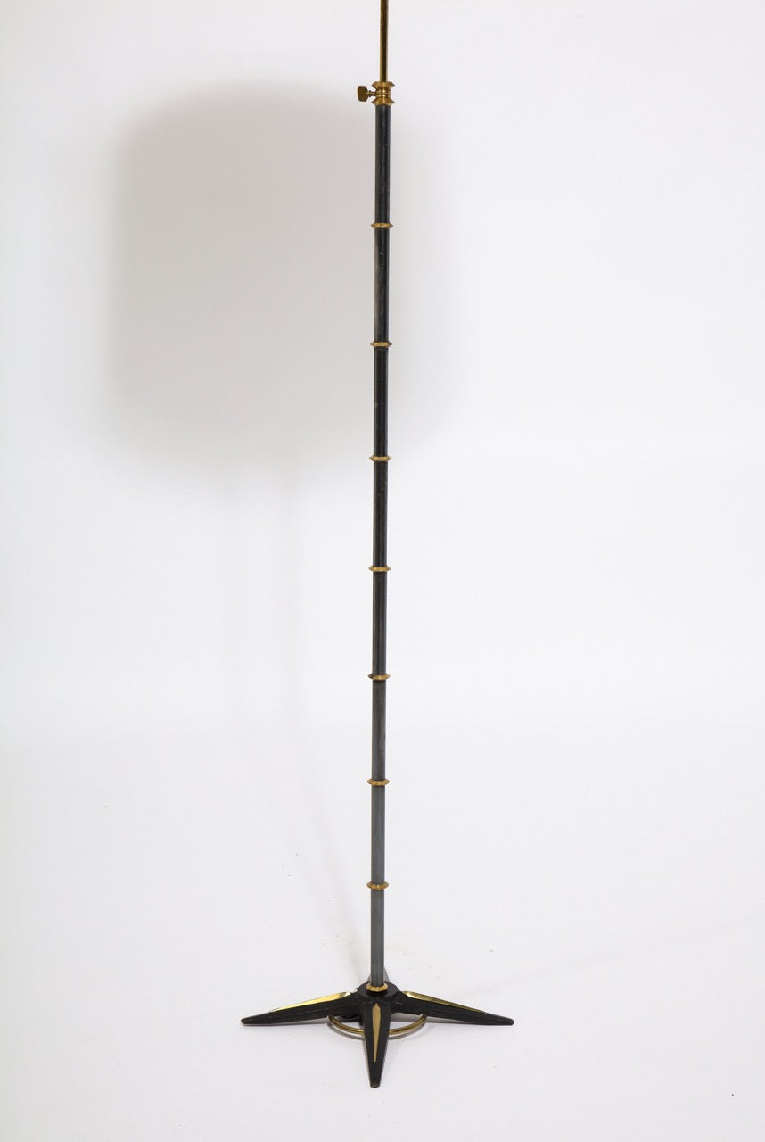 Adjustable Height Floor Lamp by Jacques Adnet, France, 1950's