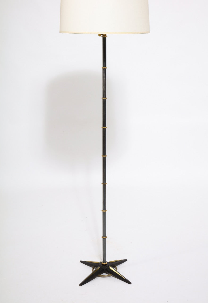 Adjustable Height Floor Lamp by Jacques Adnet, France, 1950's