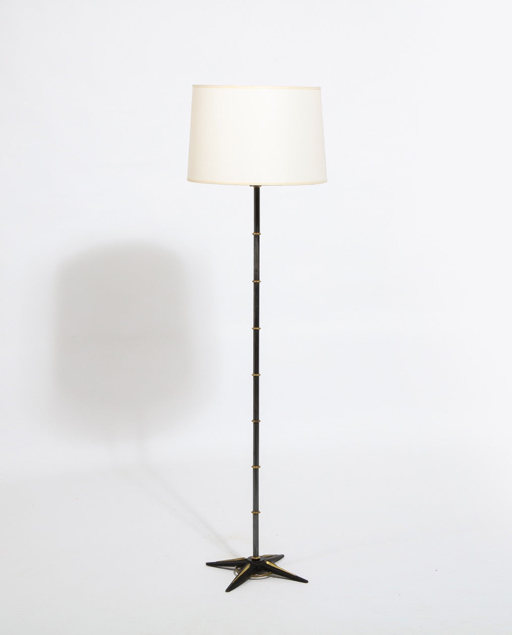 Adjustable Height Floor Lamp by Jacques Adnet, France, 1950's