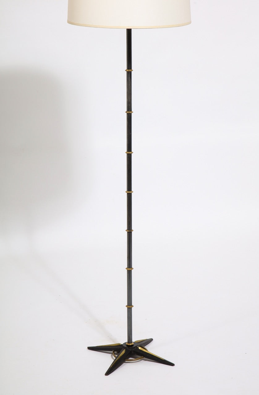 Adjustable Height Floor Lamp by Jacques Adnet, France, 1950's