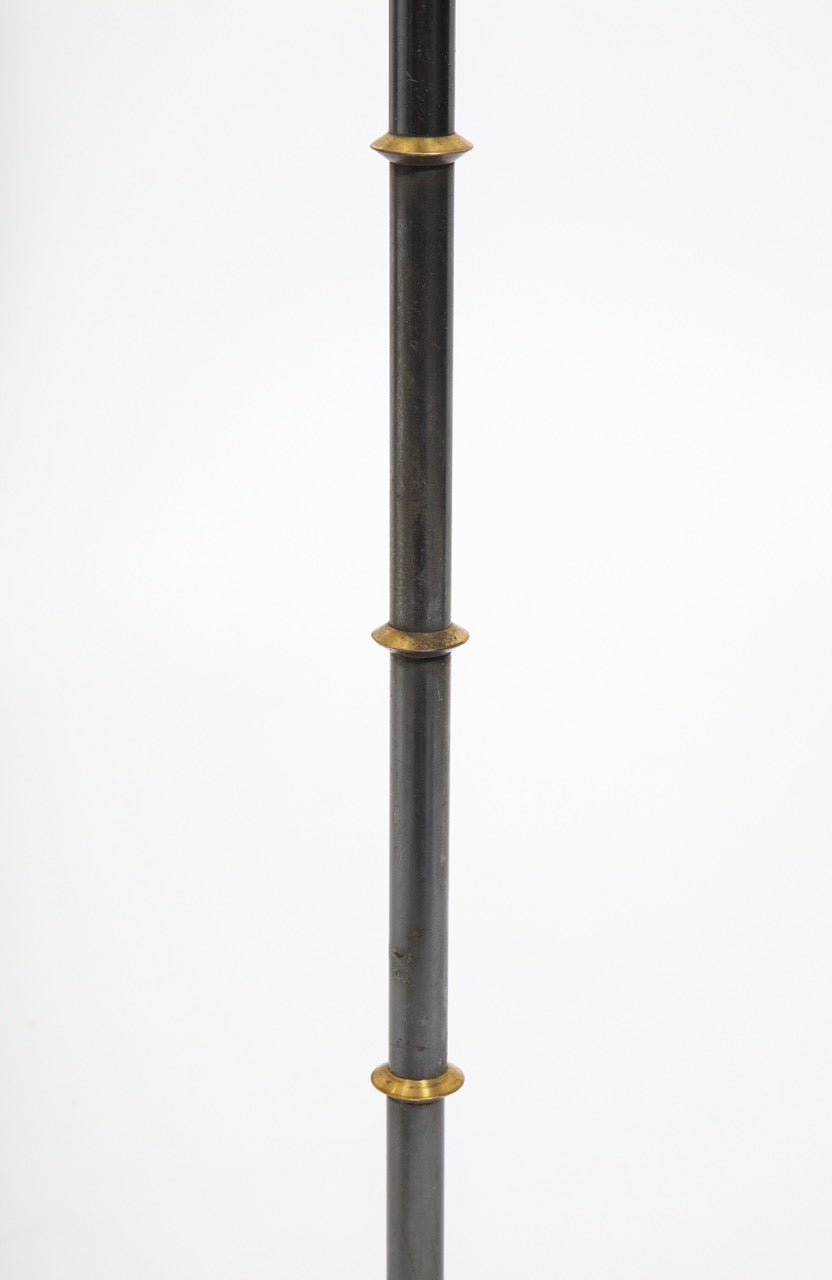 Adjustable Height Floor Lamp by Jacques Adnet, France, 1950's