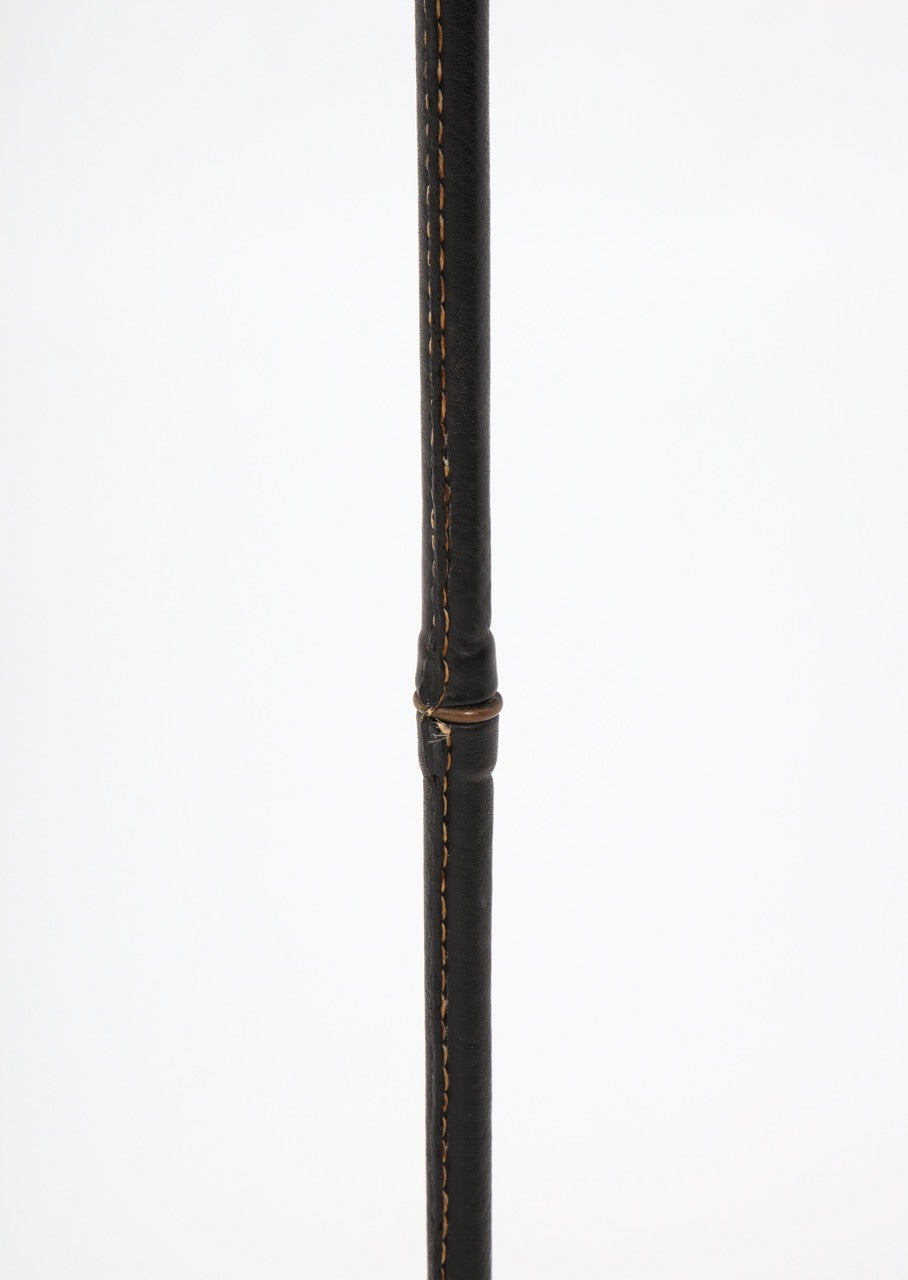 Stitched Leather Valet Stand by Jacques Adnet, France 1960's