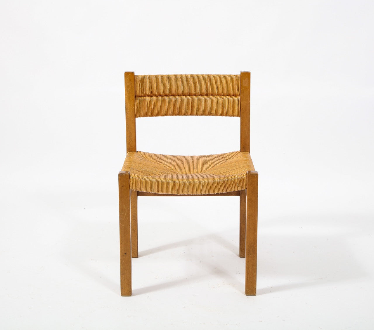 Faux pair of Rush Gautier Delaye Chairs - France 1960's