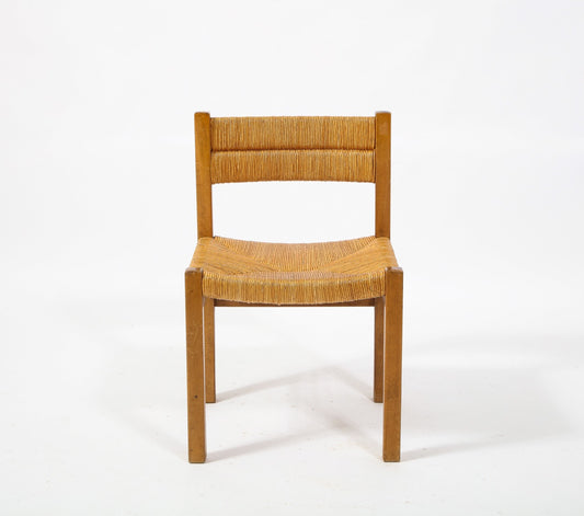 Faux pair of Rush Gautier Delaye Chairs - France 1960's