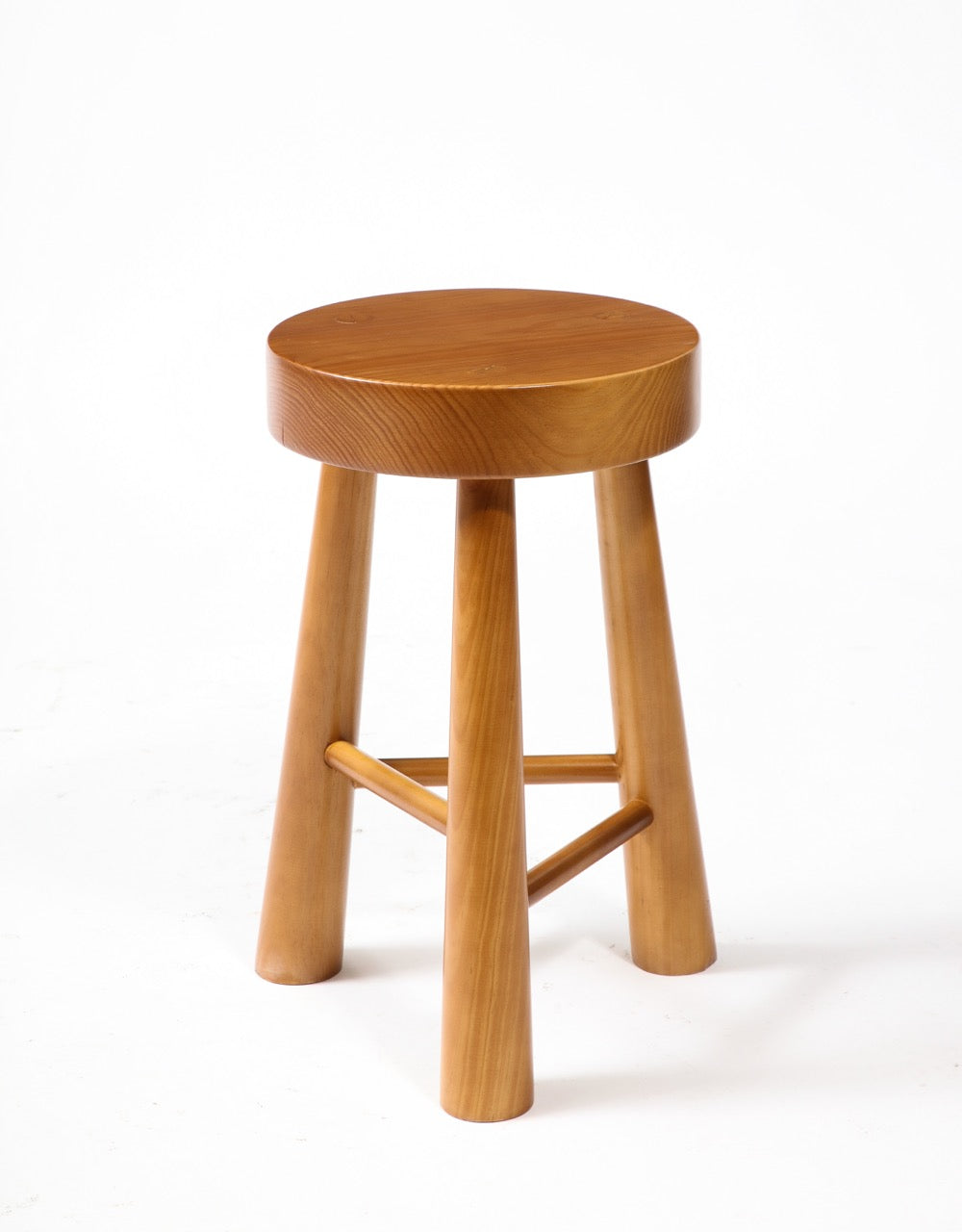 Pair of Amarante Solid Pinewood Stools