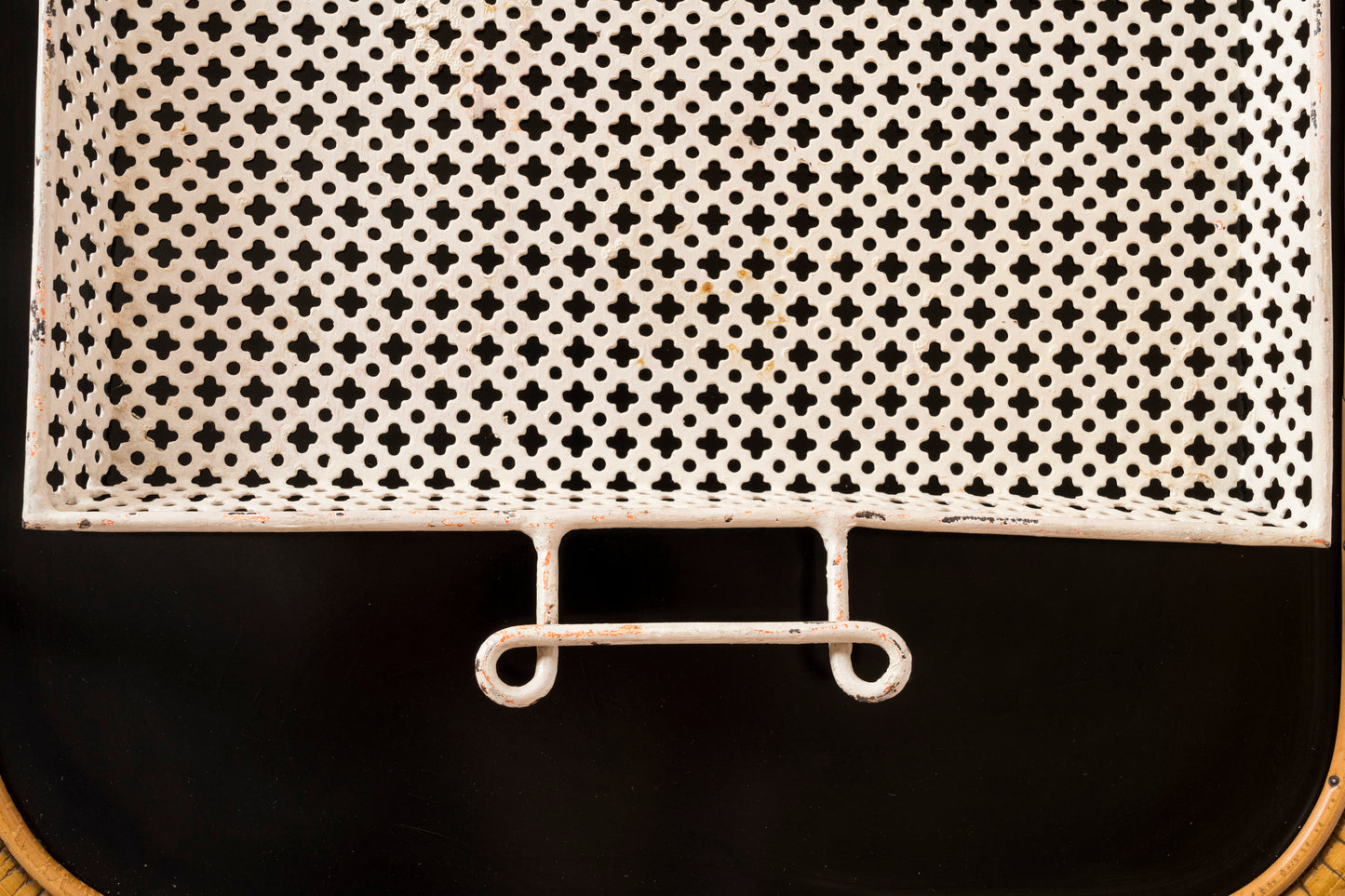 White "Rigitulle" Serving Tray by Mathieu Matégot - France 1960's