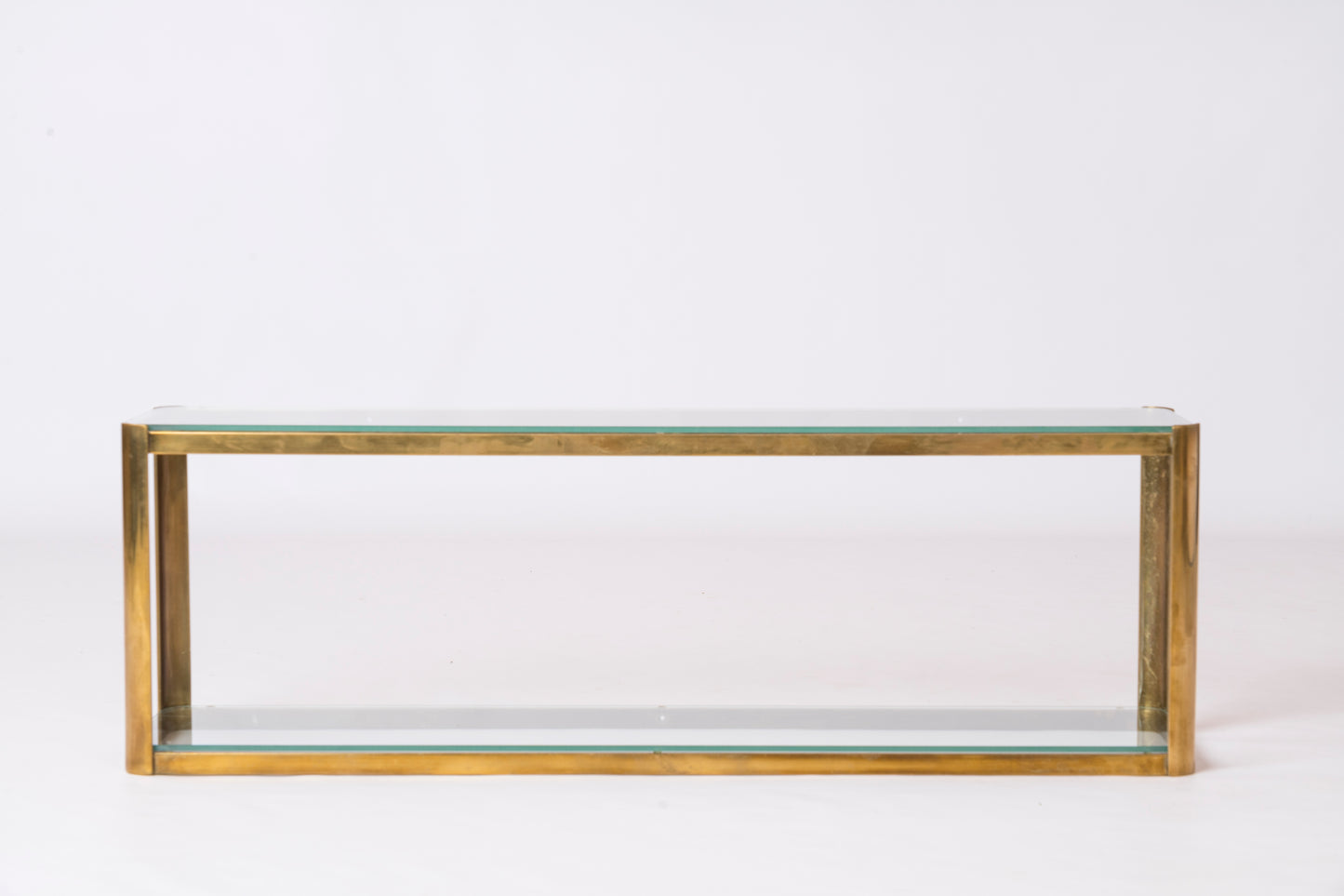 Minimalist Bronze Shelf by Jacques Téophile Lepelltier for Broncz - France 1960's
