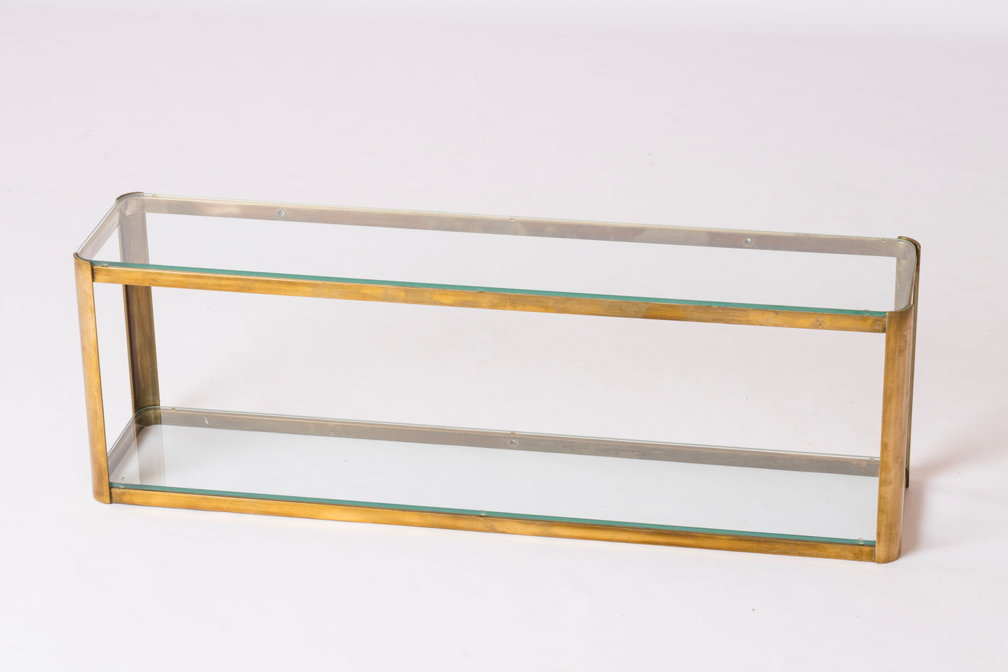 Minimalist Bronze Shelf by Jacques Téophile Lepelltier for Broncz - France 1960's