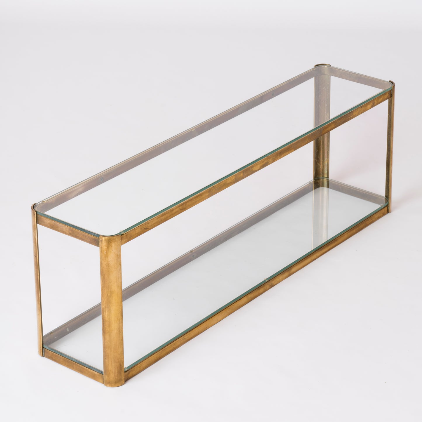Minimalist Bronze Shelf by Jacques Téophile Lepelltier for Broncz - France 1960's