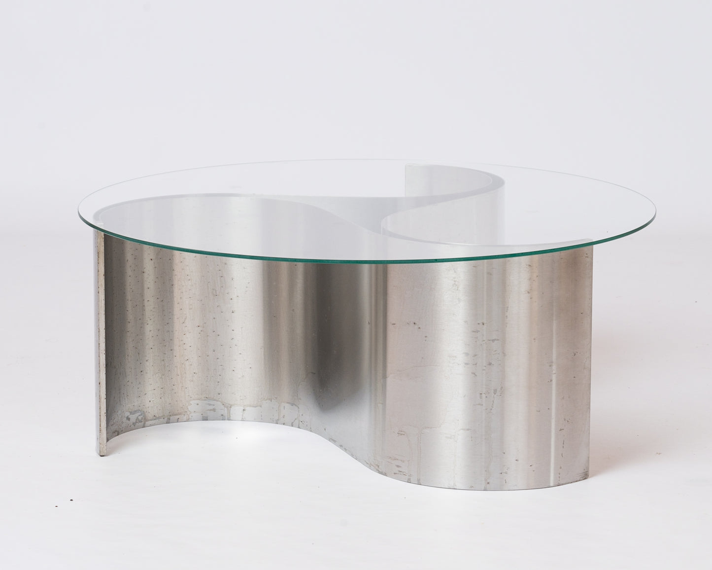 Stainless Steel "Comète" Coffee Table by Patrice Maffei for Kappa - France 1970s