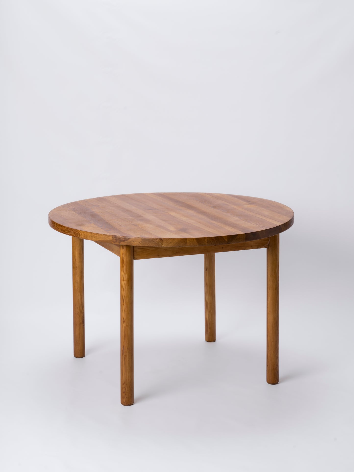 Solid Pinewood Center Table in the Style of Perriand - France 1970's