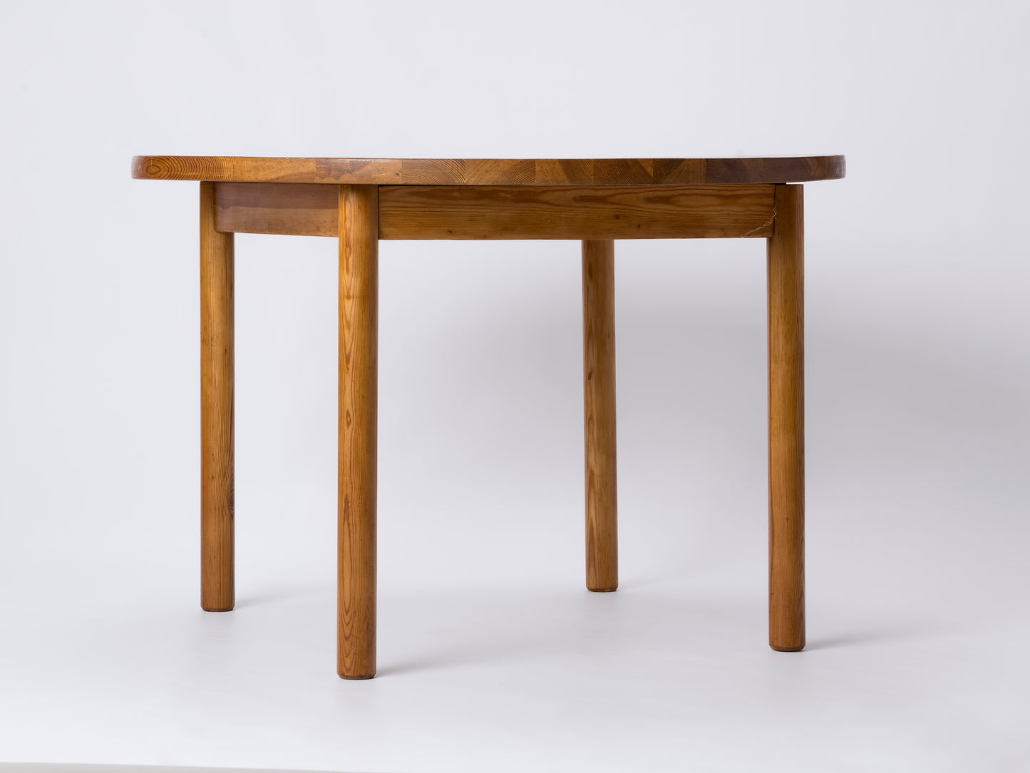 Solid Pinewood Center Table in the Style of Perriand - France 1970's