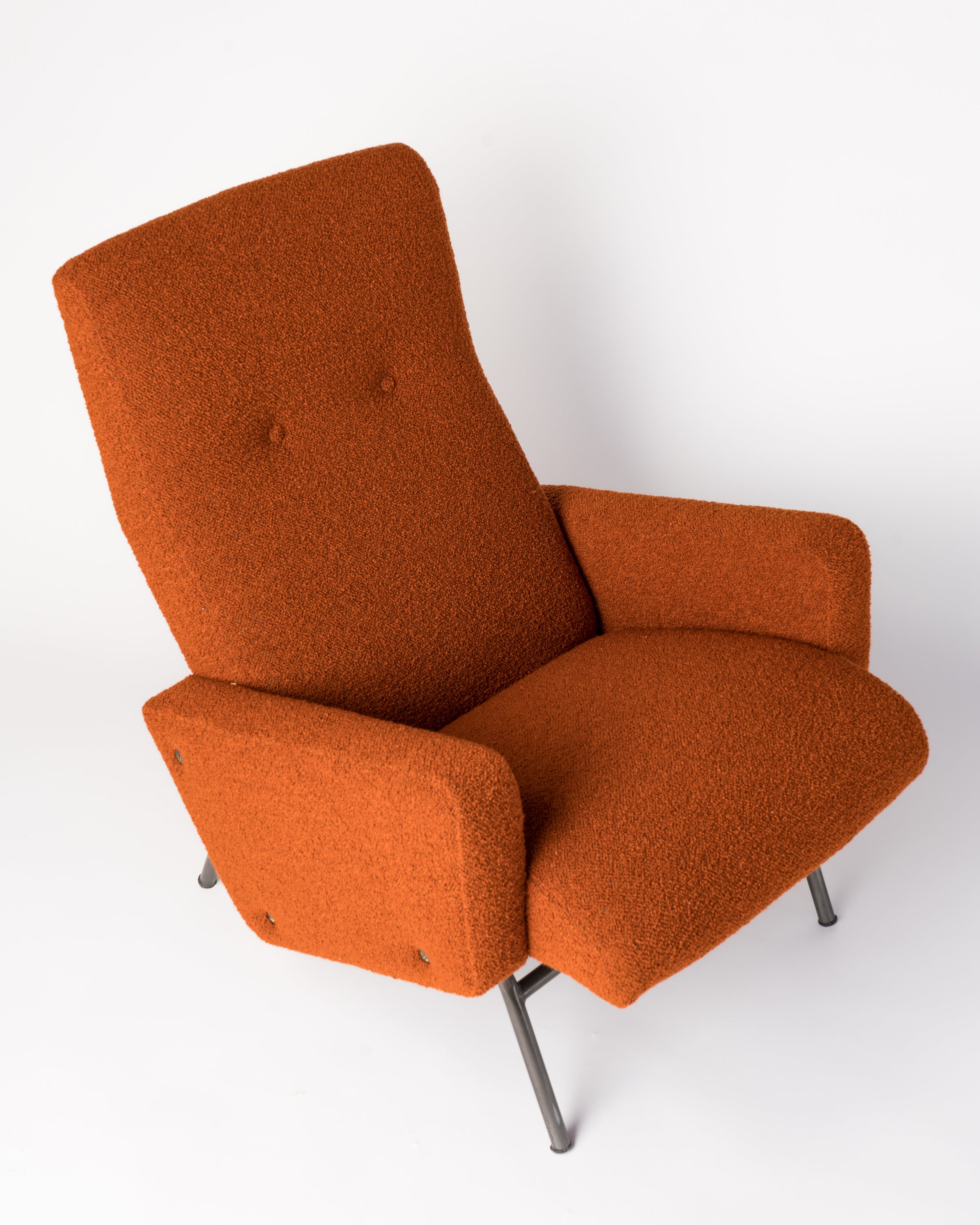 Mid-Century Modern Armchair & Ottoman by Georges Frydman - France 1960's