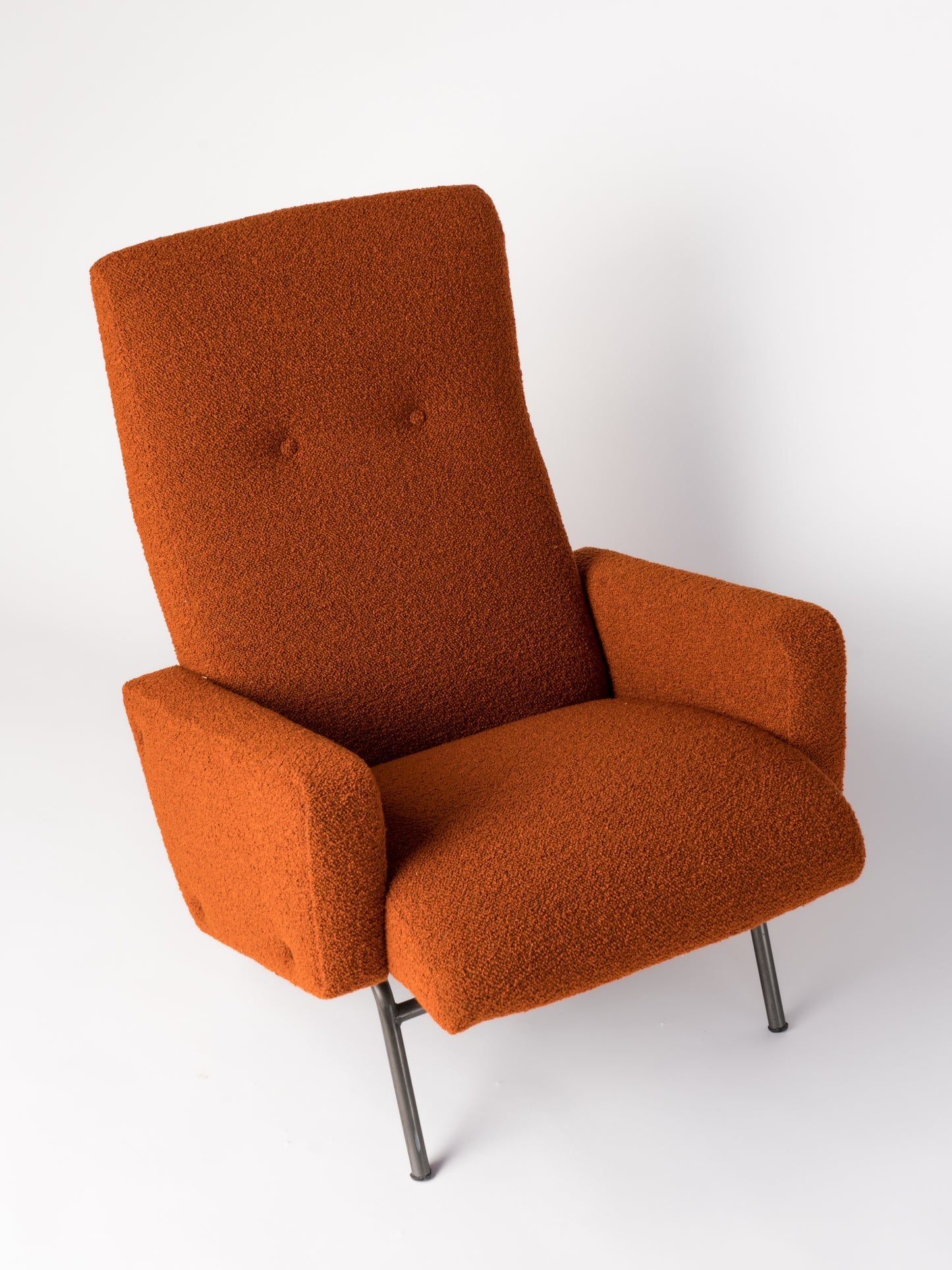 Mid-Century Modern Armchair & Ottoman by Georges Frydman - France 1960's