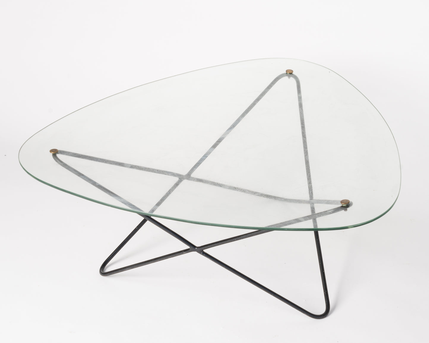 Glass and Steel Coffe Table by Florent Lasbleiz for Airborne