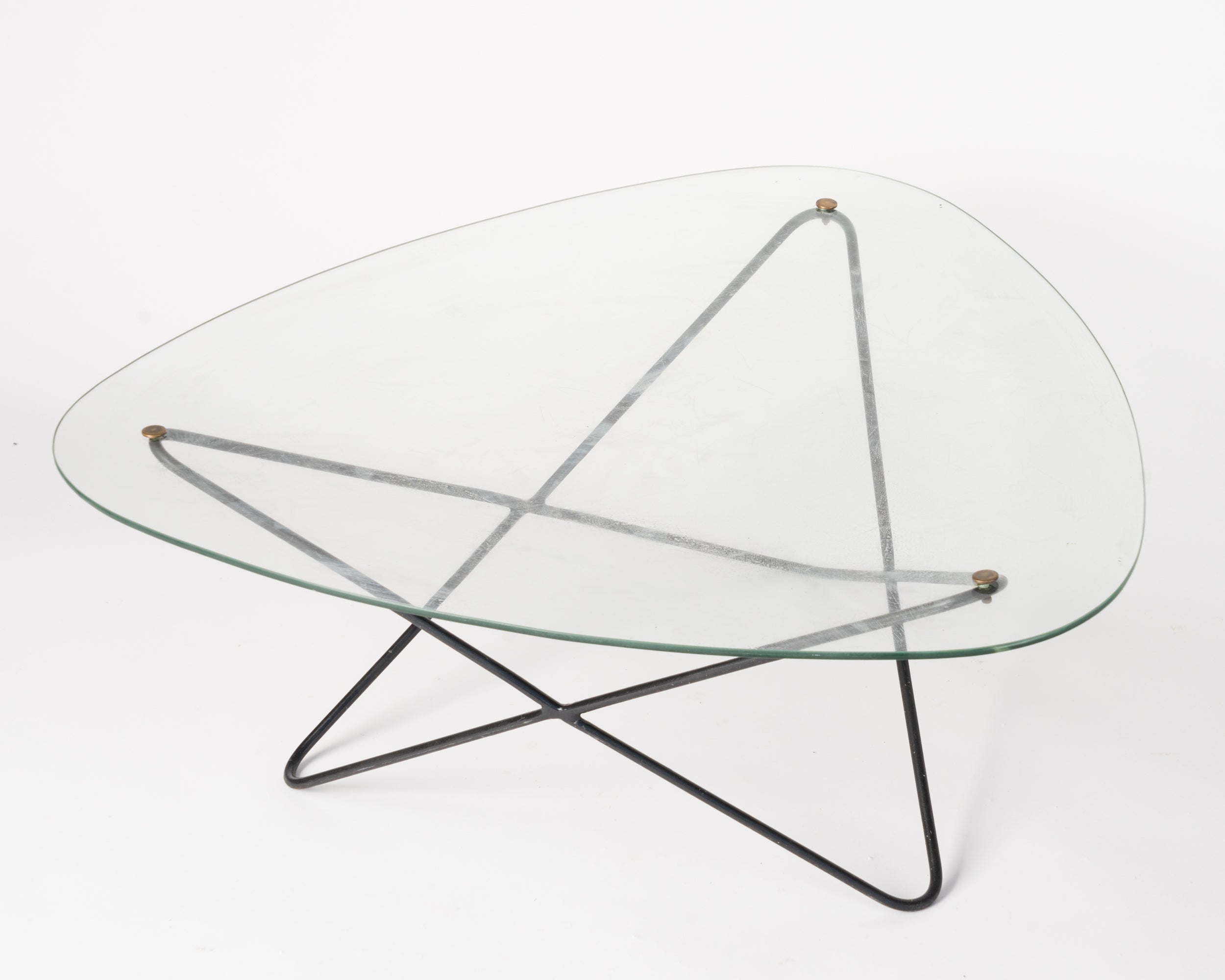 Glass and Steel Coffe Table by Florent Lasbleiz for Airborne