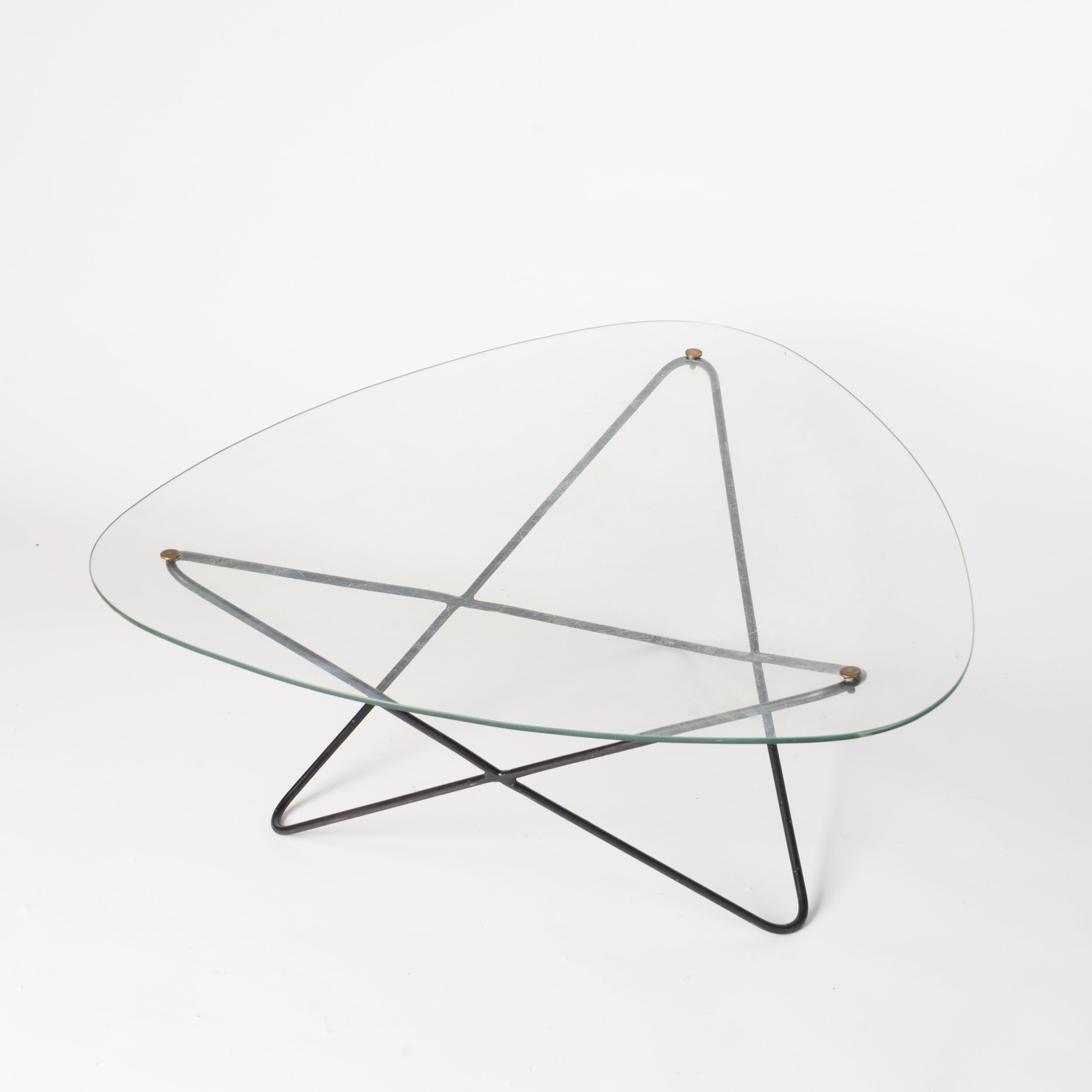 Glass and Steel Coffe Table by Florent Lasbleiz for Airborne