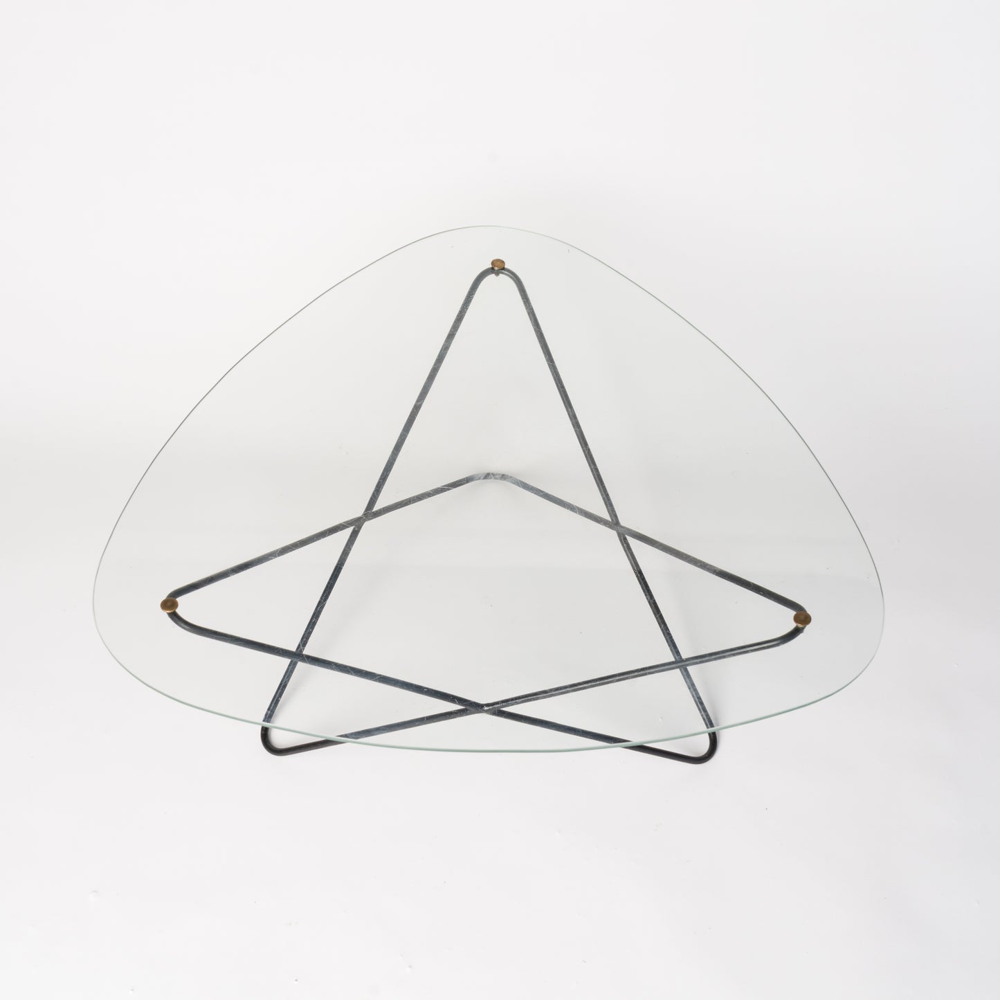 Glass and Steel Coffe Table by Florent Lasbleiz for Airborne