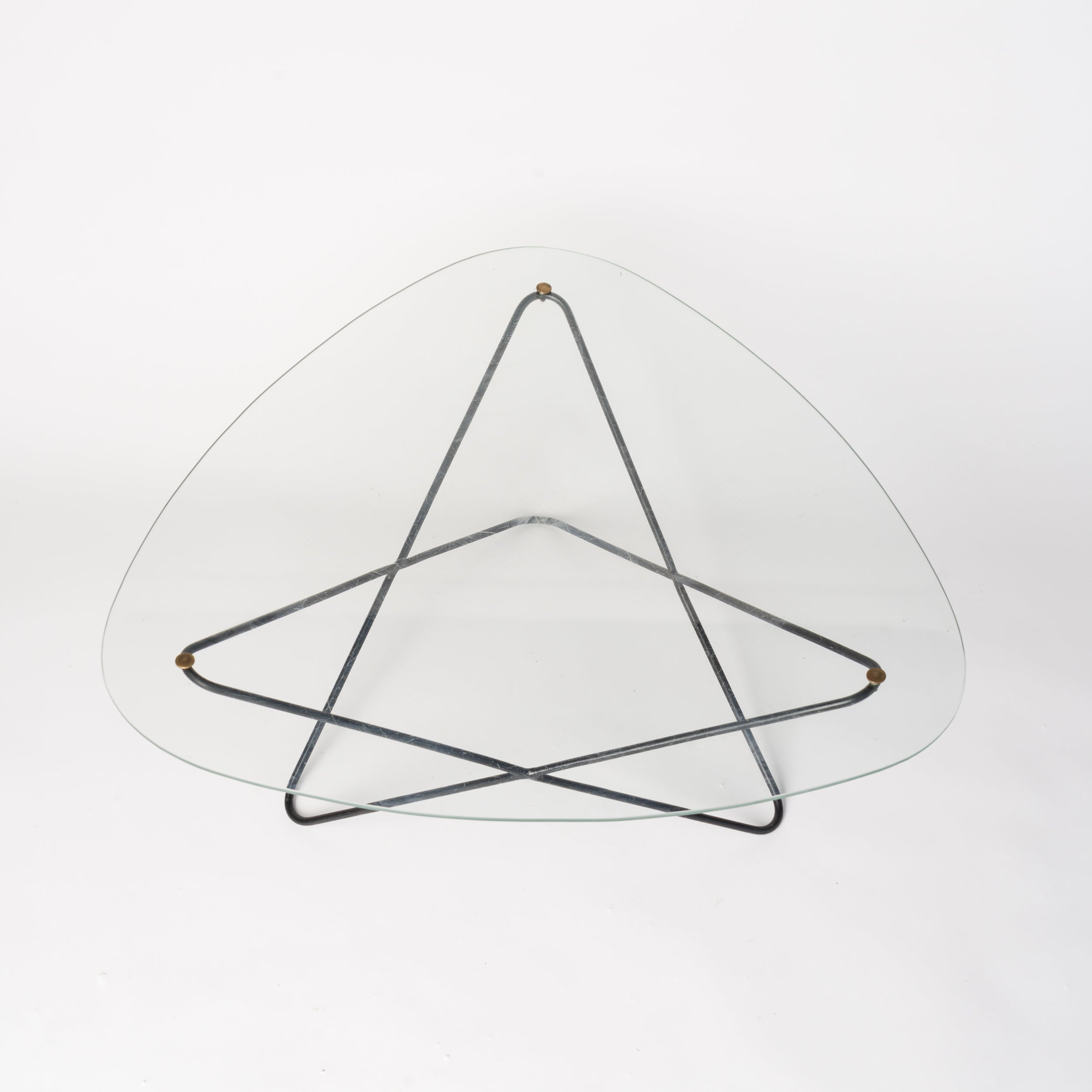 Glass and Steel Coffe Table by Florent Lasbleiz for Airborne