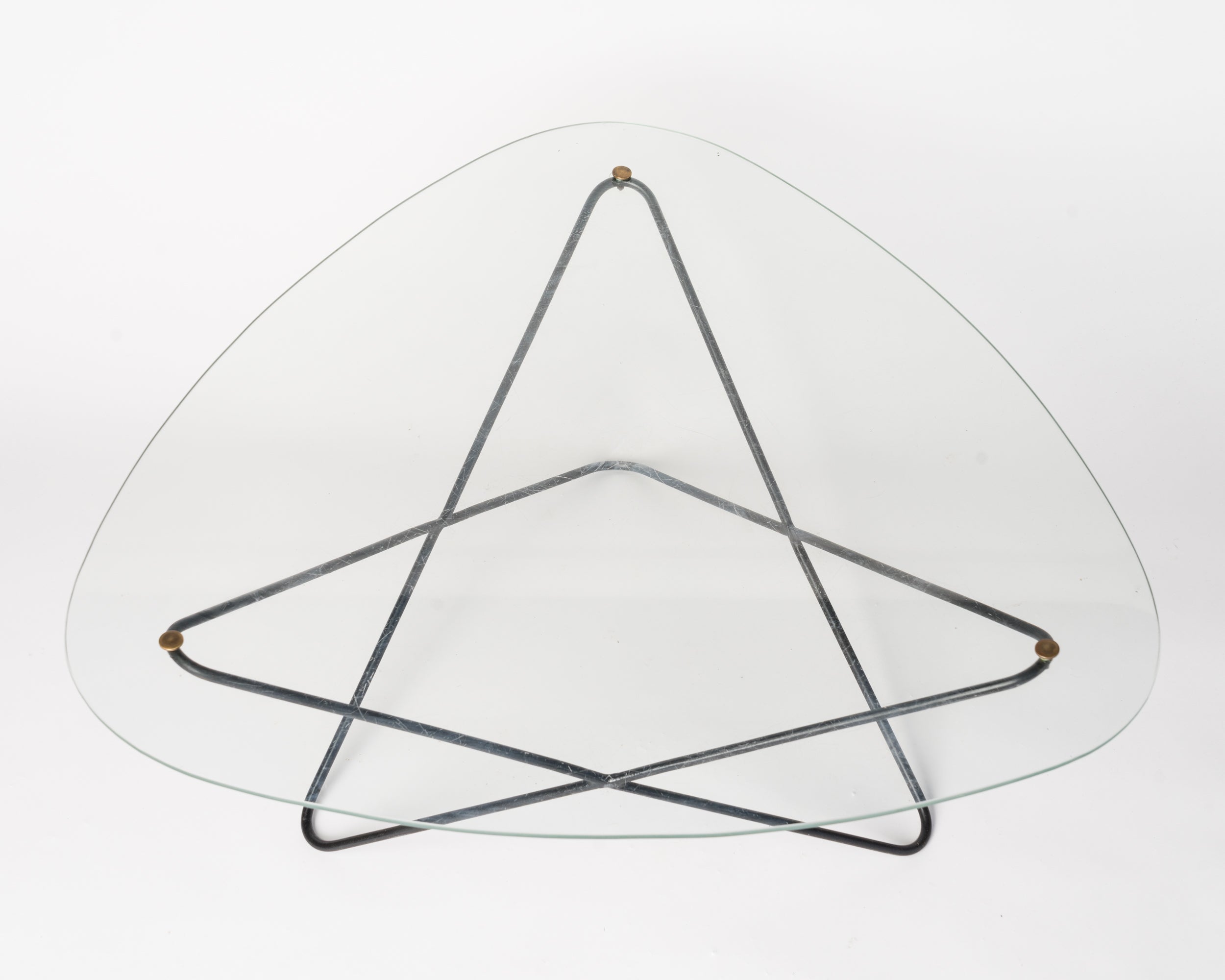 Glass and Steel Coffe Table by Florent Lasbleiz for Airborne