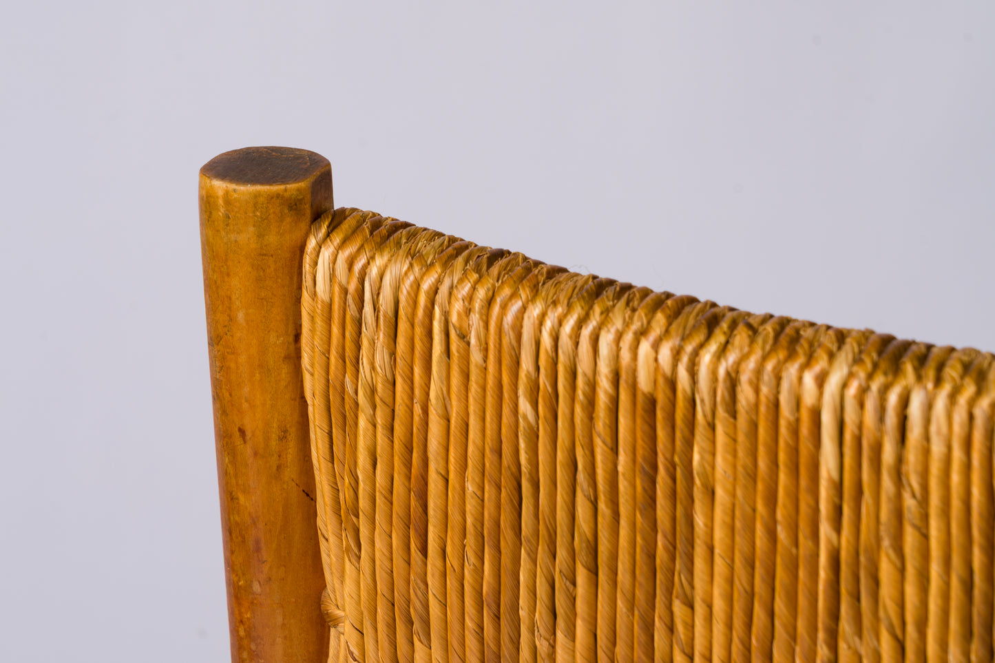 Straw & Beech Modernist Armchairs by Emanuele Rambaldi - Italy 1930's