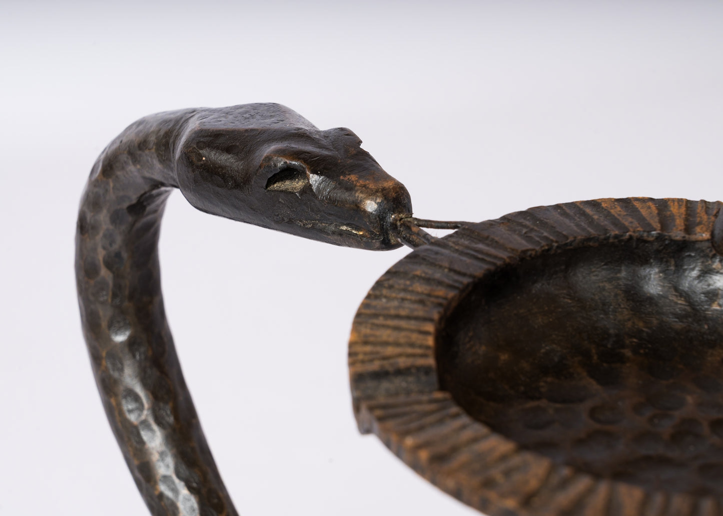 Wrought Iron Snake Shaped Vide-Poche in the style of Edgar Brandt - France 1930's