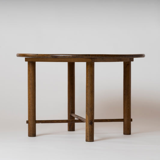 Solid Oak Table by Emile Seigneur - France 1950's