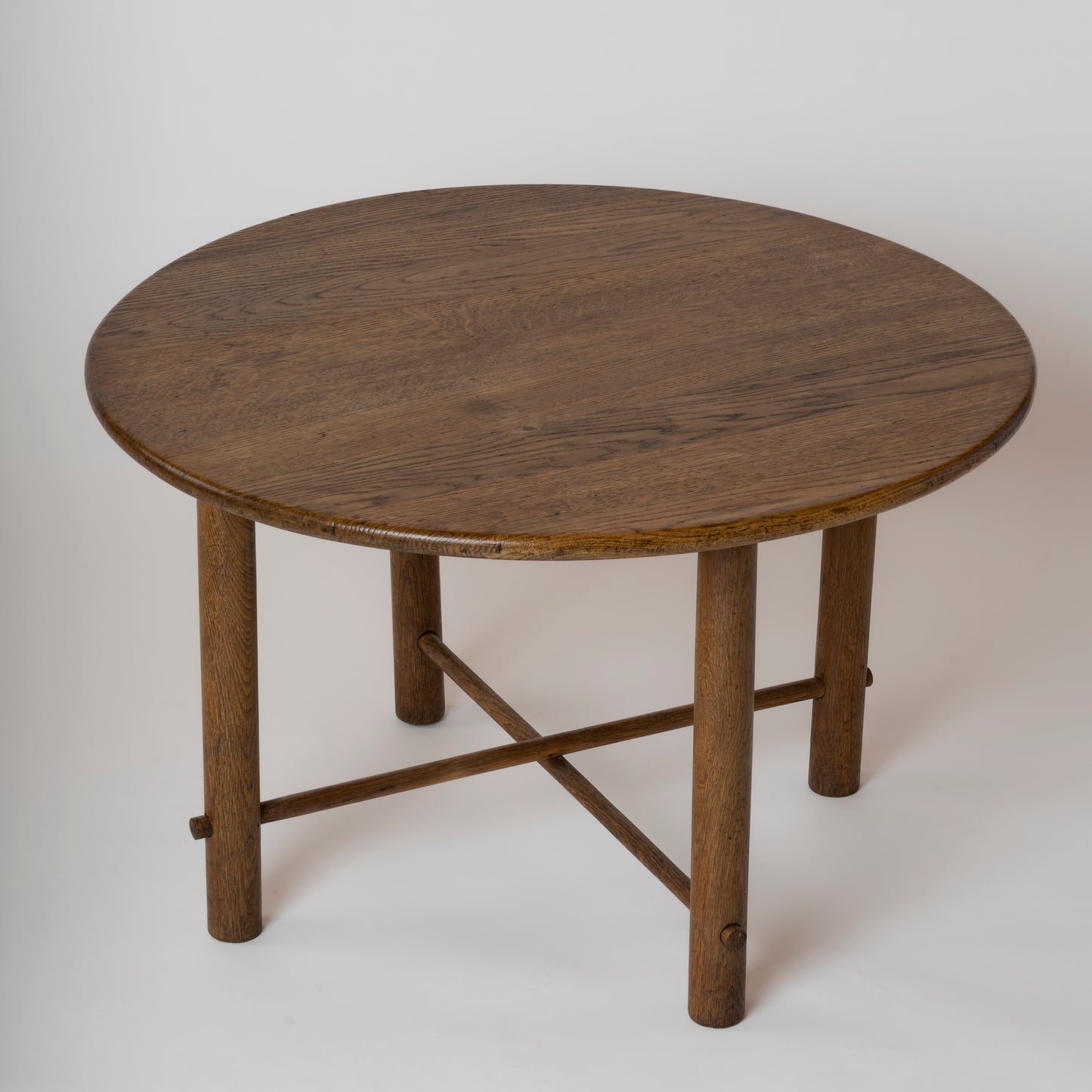 Solid Oak Table by Emile Seigneur - France 1950's