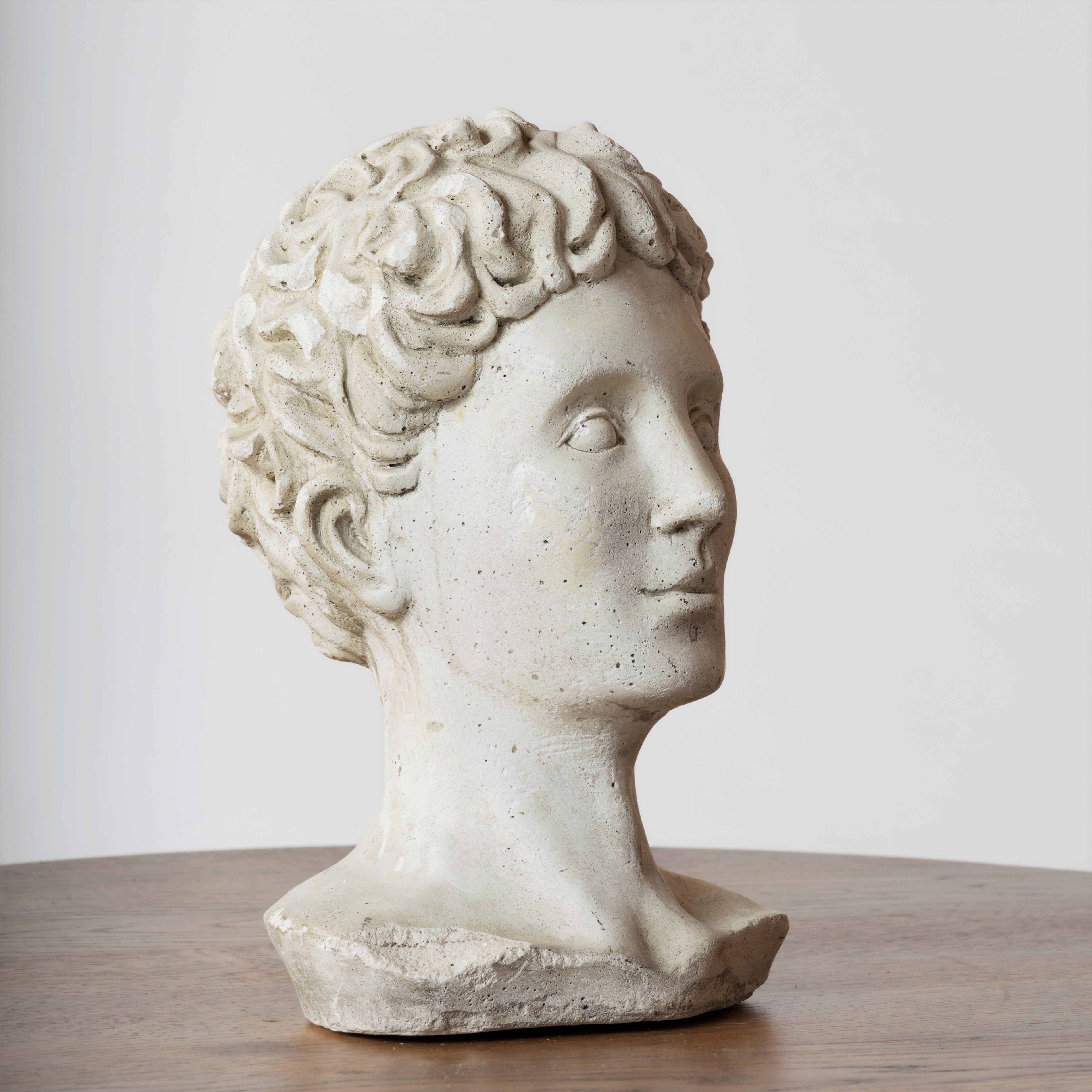 Plaster Male Bust "Epreuve" Sculpture, France, 1950s