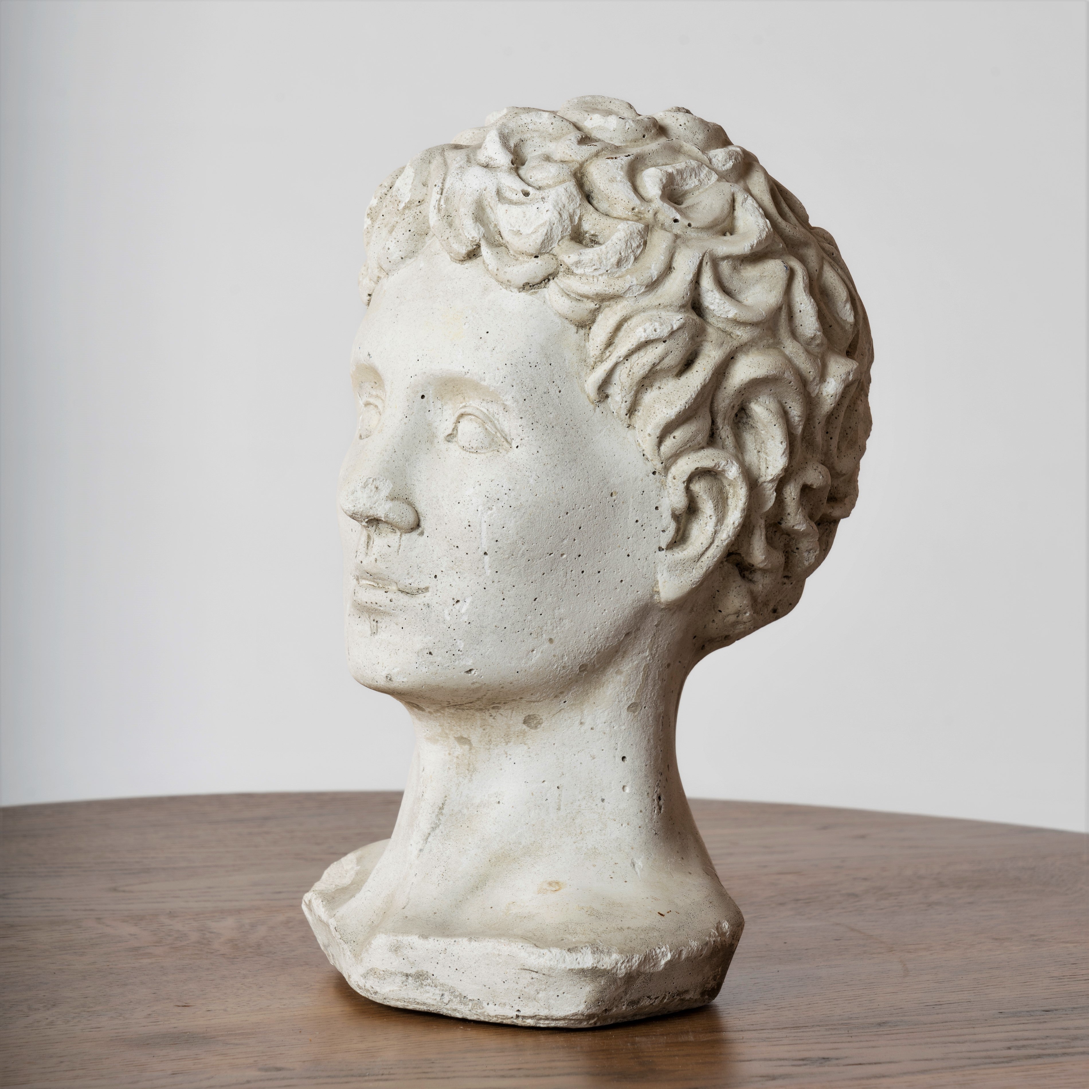 Plaster Male Bust "Epreuve" Sculpture, France, 1950s