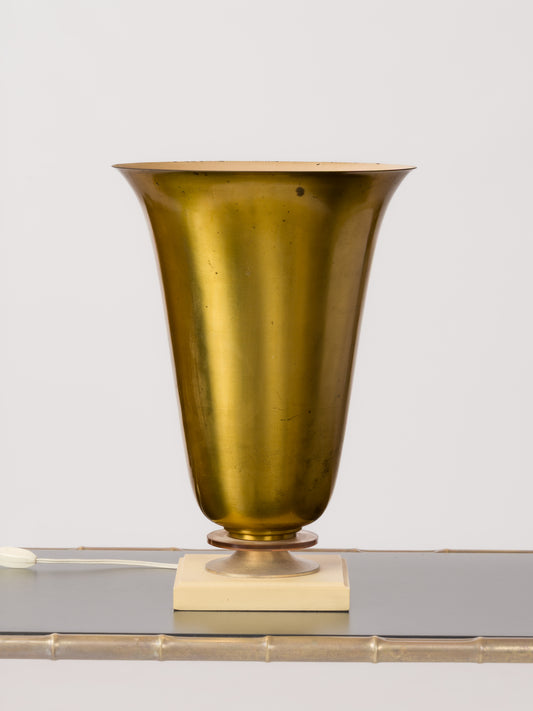 Art Deco Brass Uplighter - France 1930's