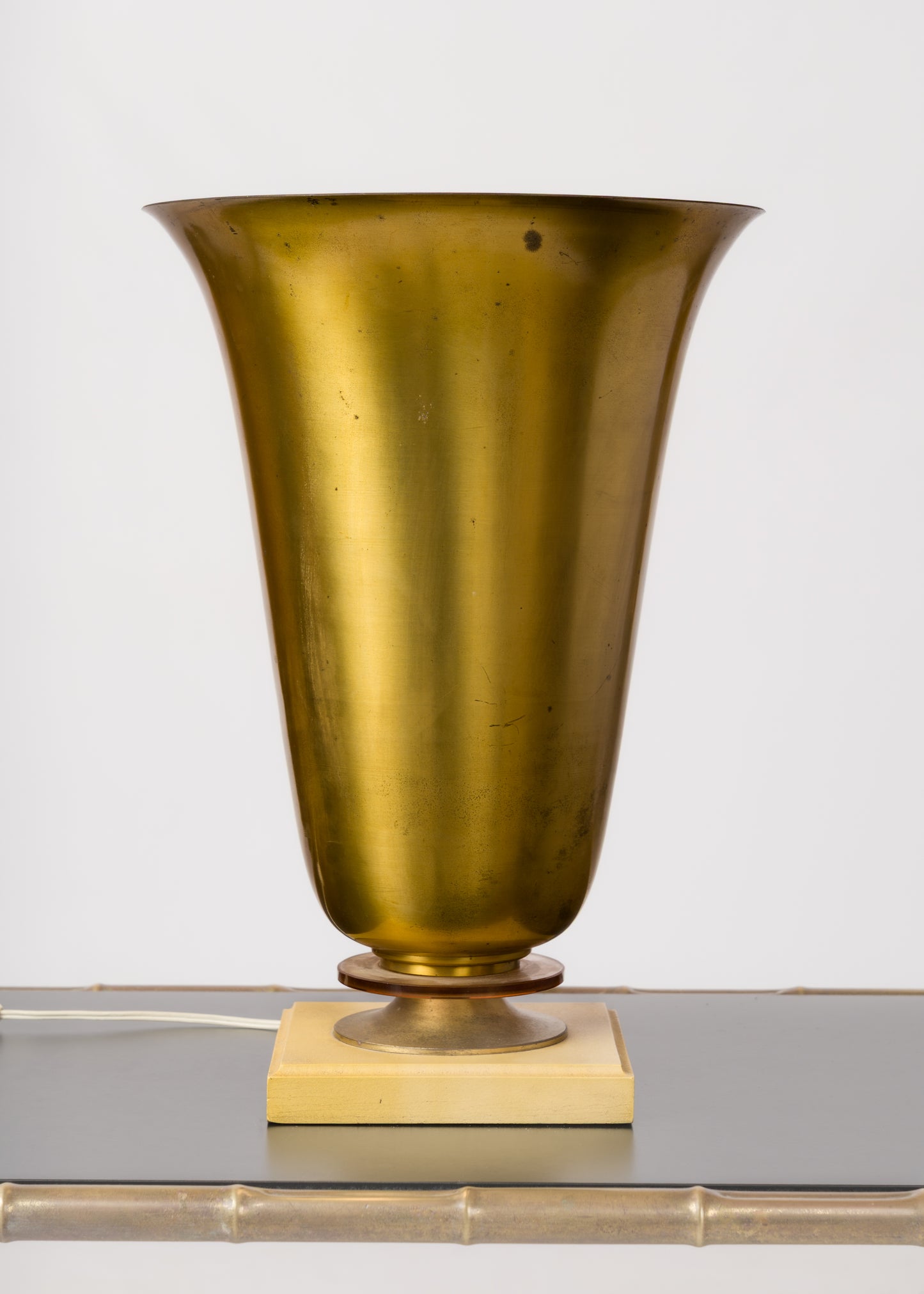 Art Deco Brass Uplighter - France 1930's